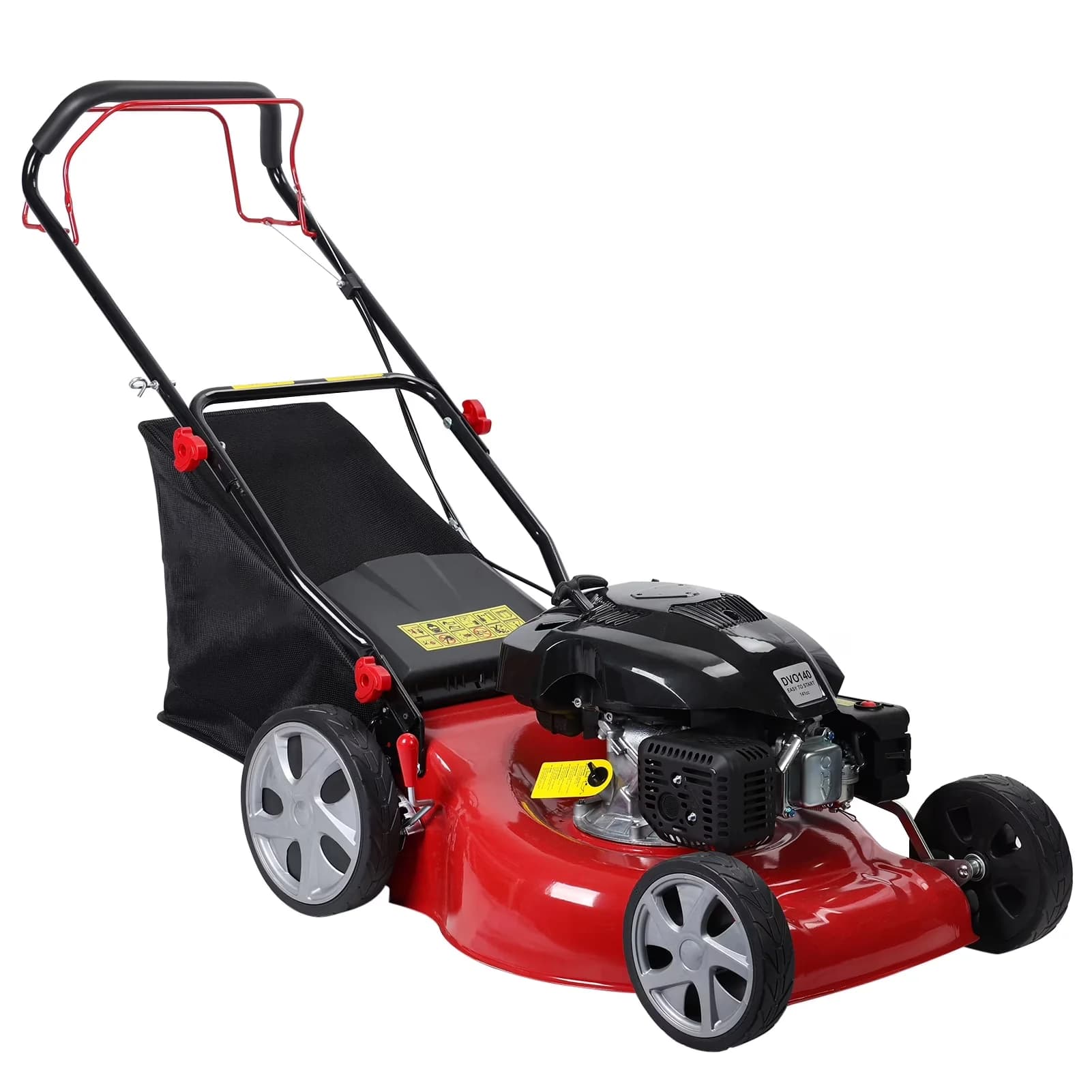 Push Mower Reliable with Folding Handle, Lawn, Self Propelled Lawn - Red Model 7C969F