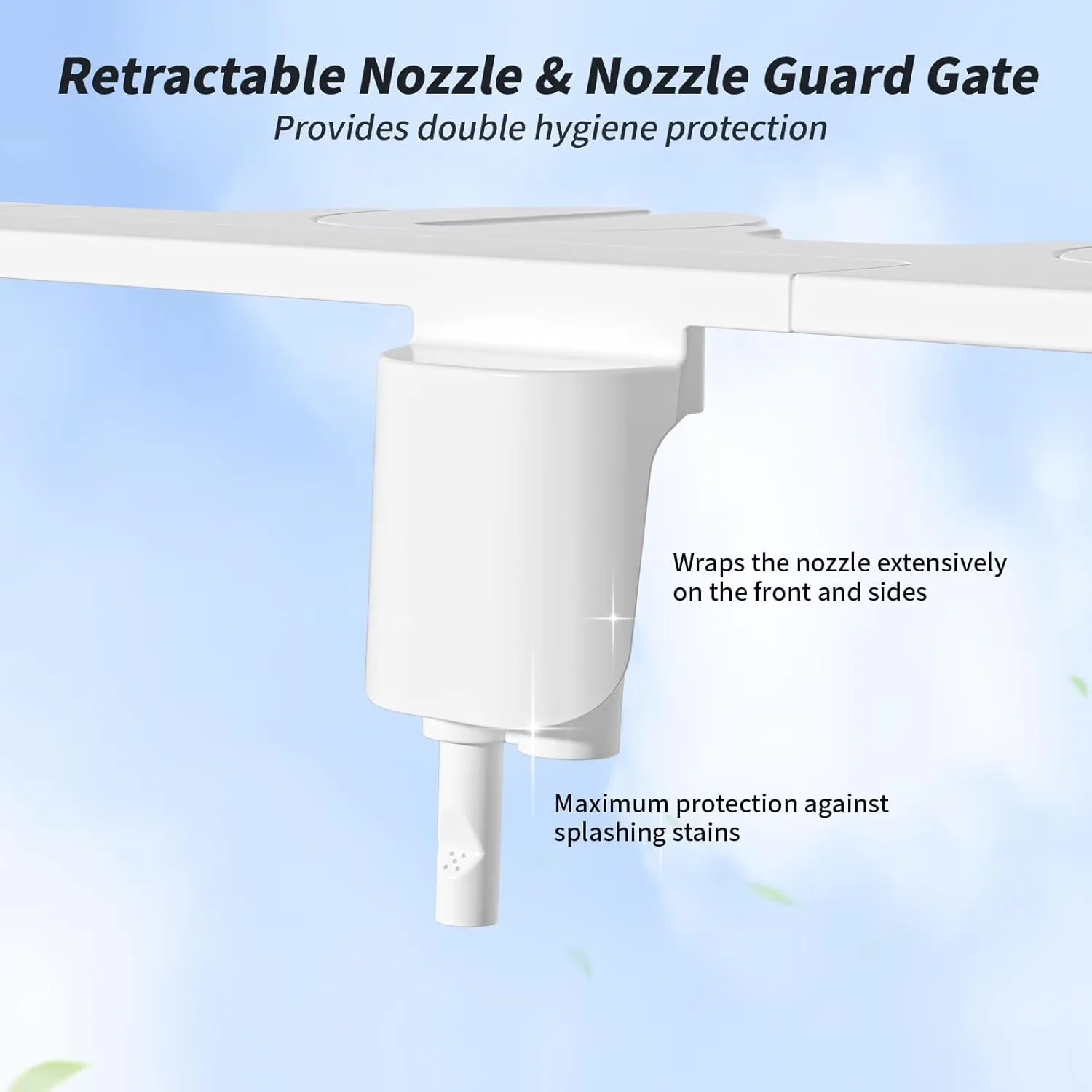 Reliable Plumbing with Adjustable, Ergonomic, Non-Electric Bidet - Abs Black Model C8FE4F