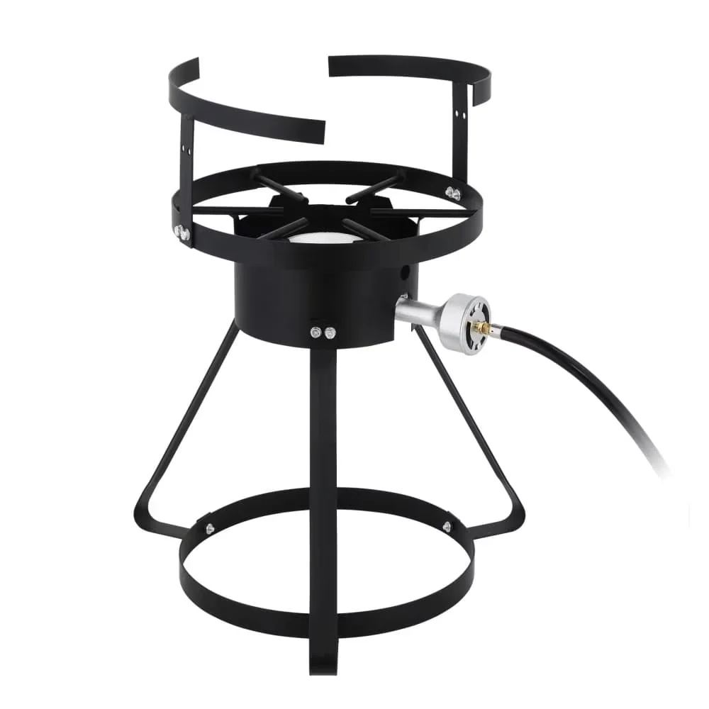 Quality Outdoor Fryer with 55000 BTU, Easy to clean and maintain - Silver Aluminum for Outdoor Model 673F17