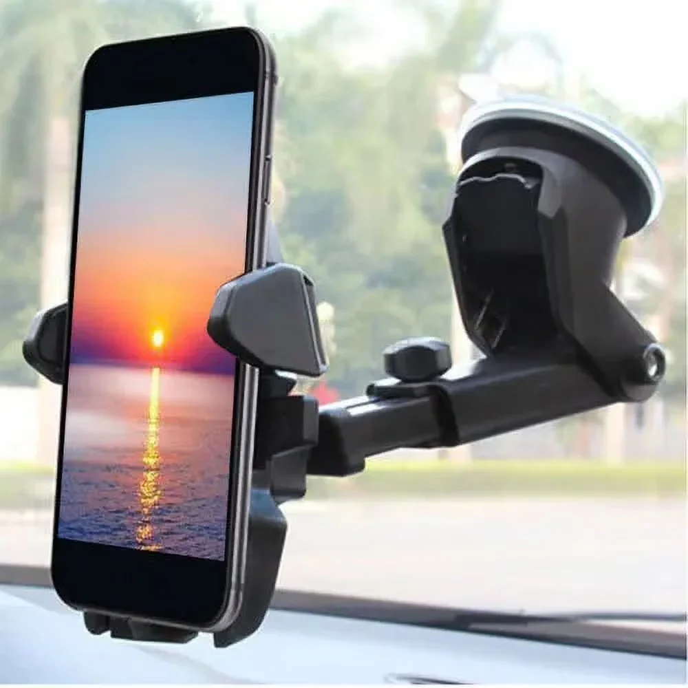 Modern Home Gym with 360? Mount Holder Car Windshield Stand - Black - Easy to Use Model 6A66C5