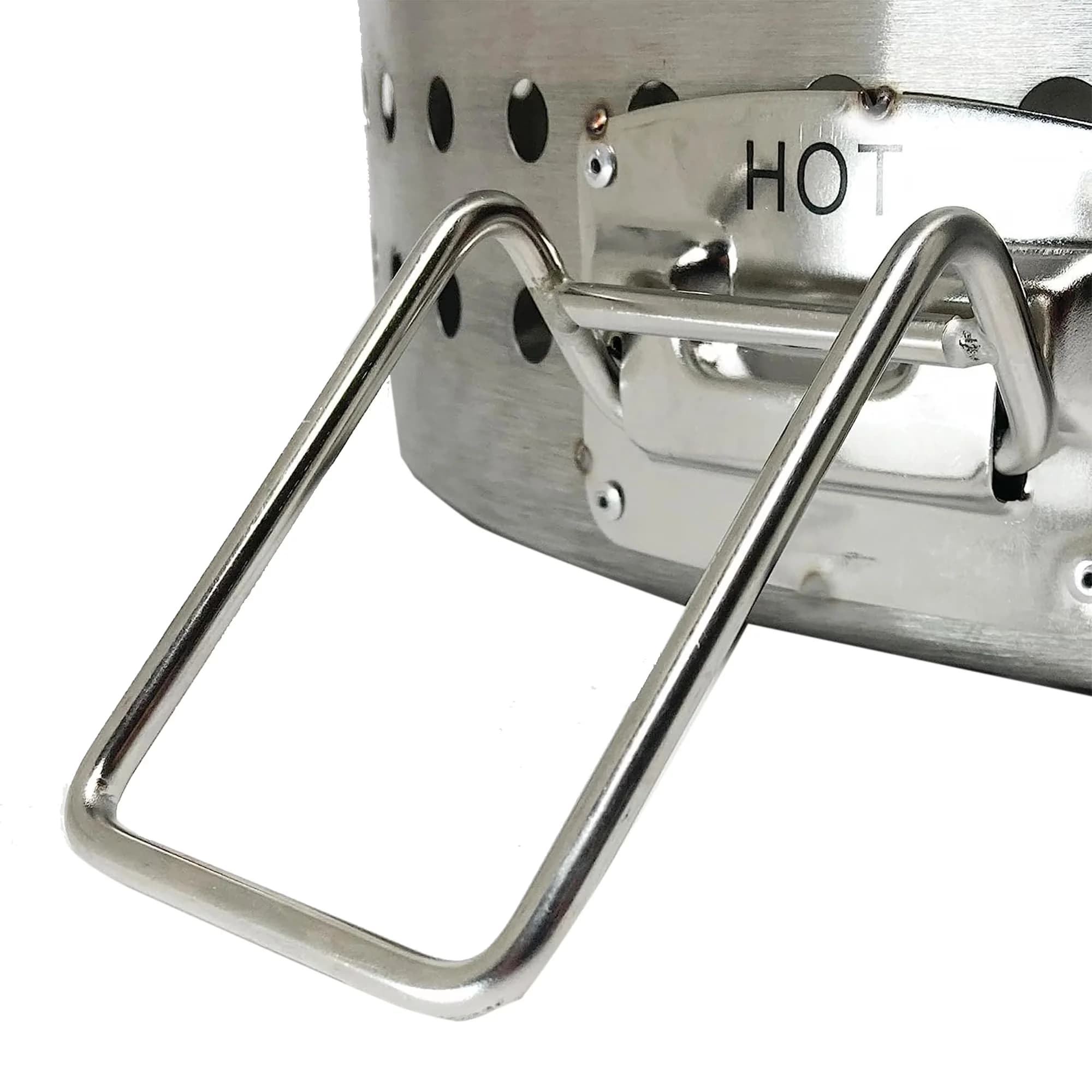 Outdoor Fryer Classic with Color: Silver - Silver Stainless Steel - Space-Saving Design Model 12C8CF