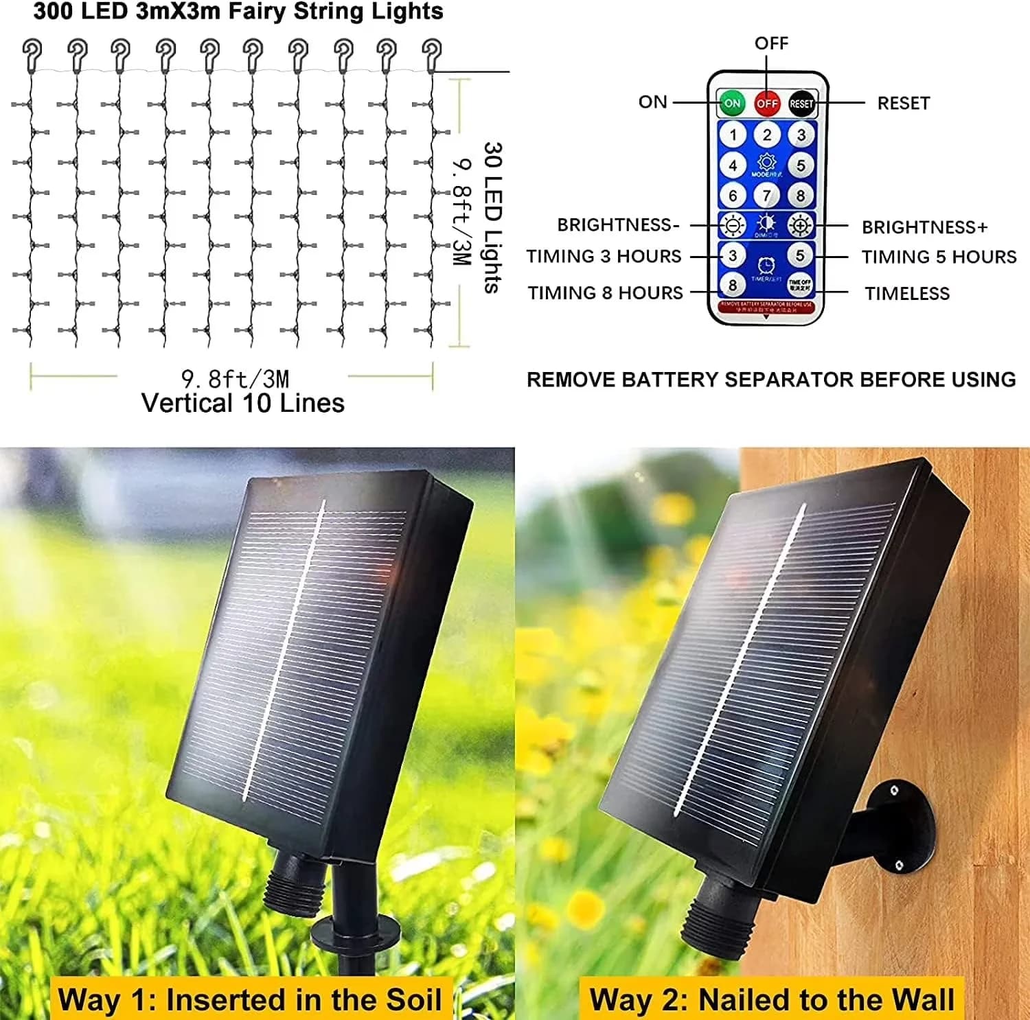 Durable Novelty Light with LED, Solar, Energy Efficient - Traditional Style Model AF577E