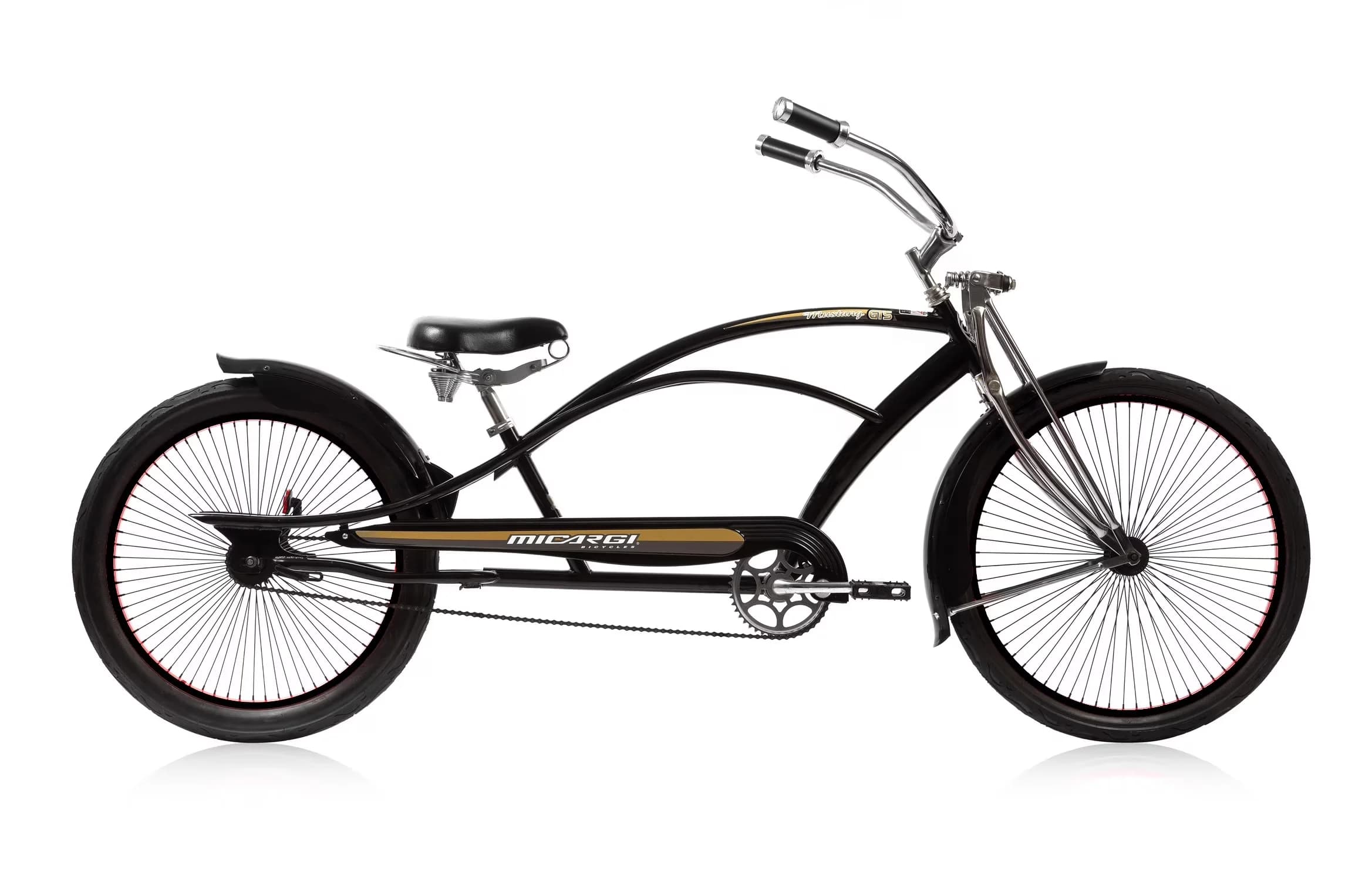 Cruiser Bike Efficient with Adjustable Seat Height, White Wall Tire - Black Model 31F40E