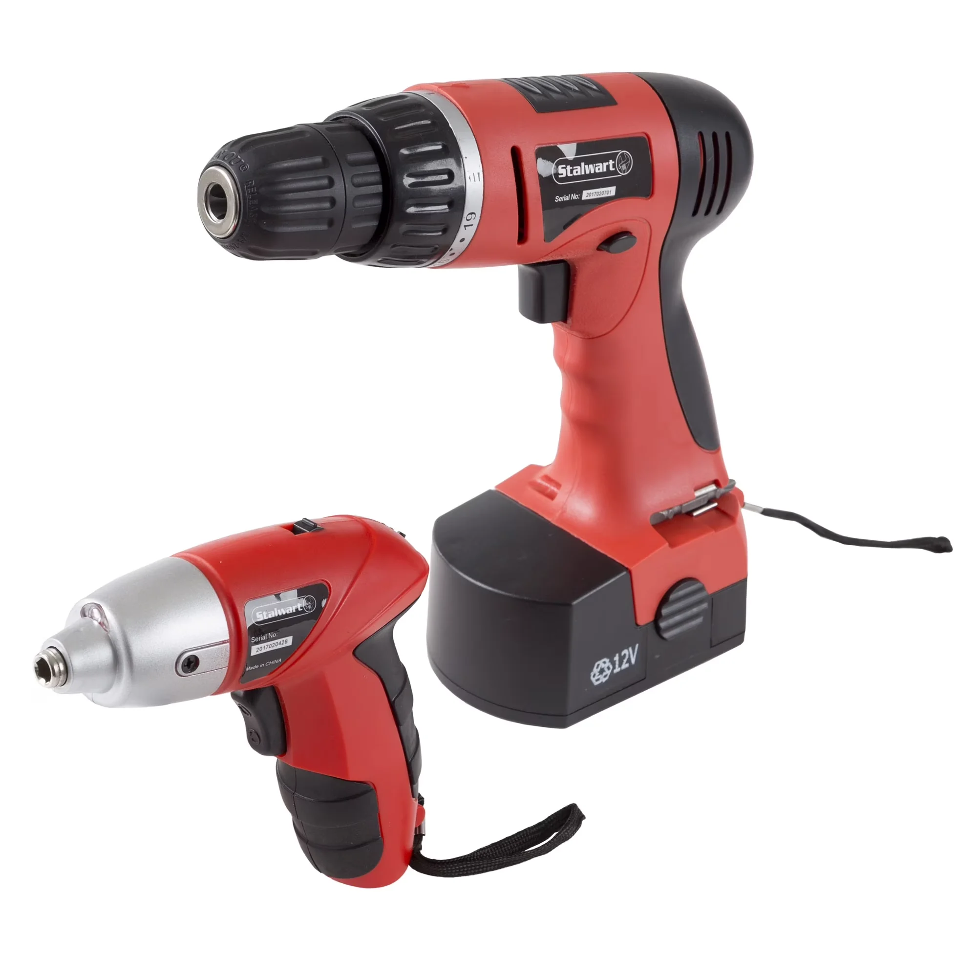Premium Drills Driver with Battery, 12V, Waterproof - Red 74 - Ergonomic Design Model 2E61AF