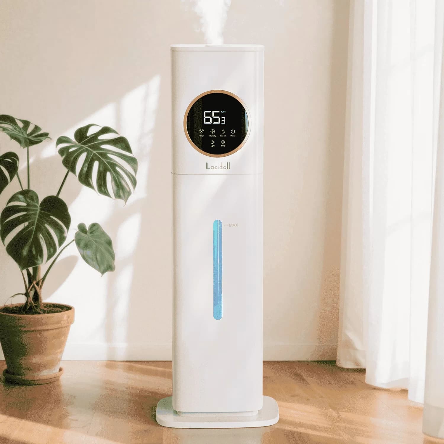 Humidifier Innovative with Timer, Water Level Indicator - White for Bedroom, Large Model 1797C5