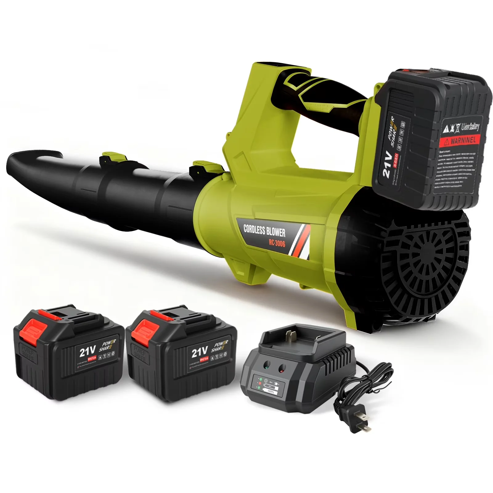 Efficient Leaf Blower with Battery, 6 Speed Mode, / Electric Cordless for Patio - Model 106923