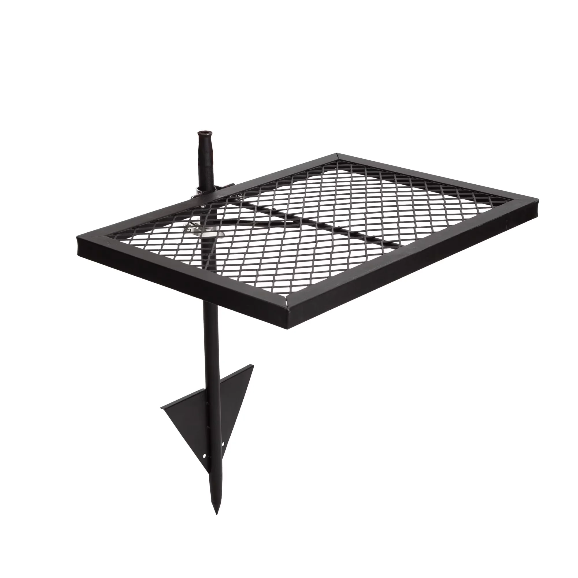 Quality Flat Top Grill with Portable, Heavy-Duty Swivel - Black Steel - Heavy Duty Model C862AC