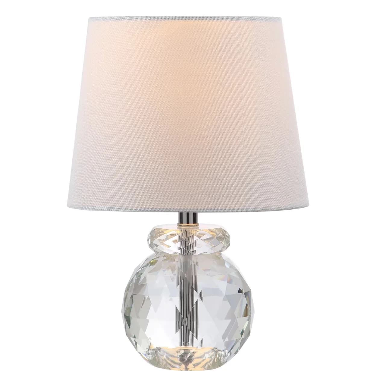 Modern Table Lamp with Transitional, Minor assembly needed - Crystal White Model 656D72