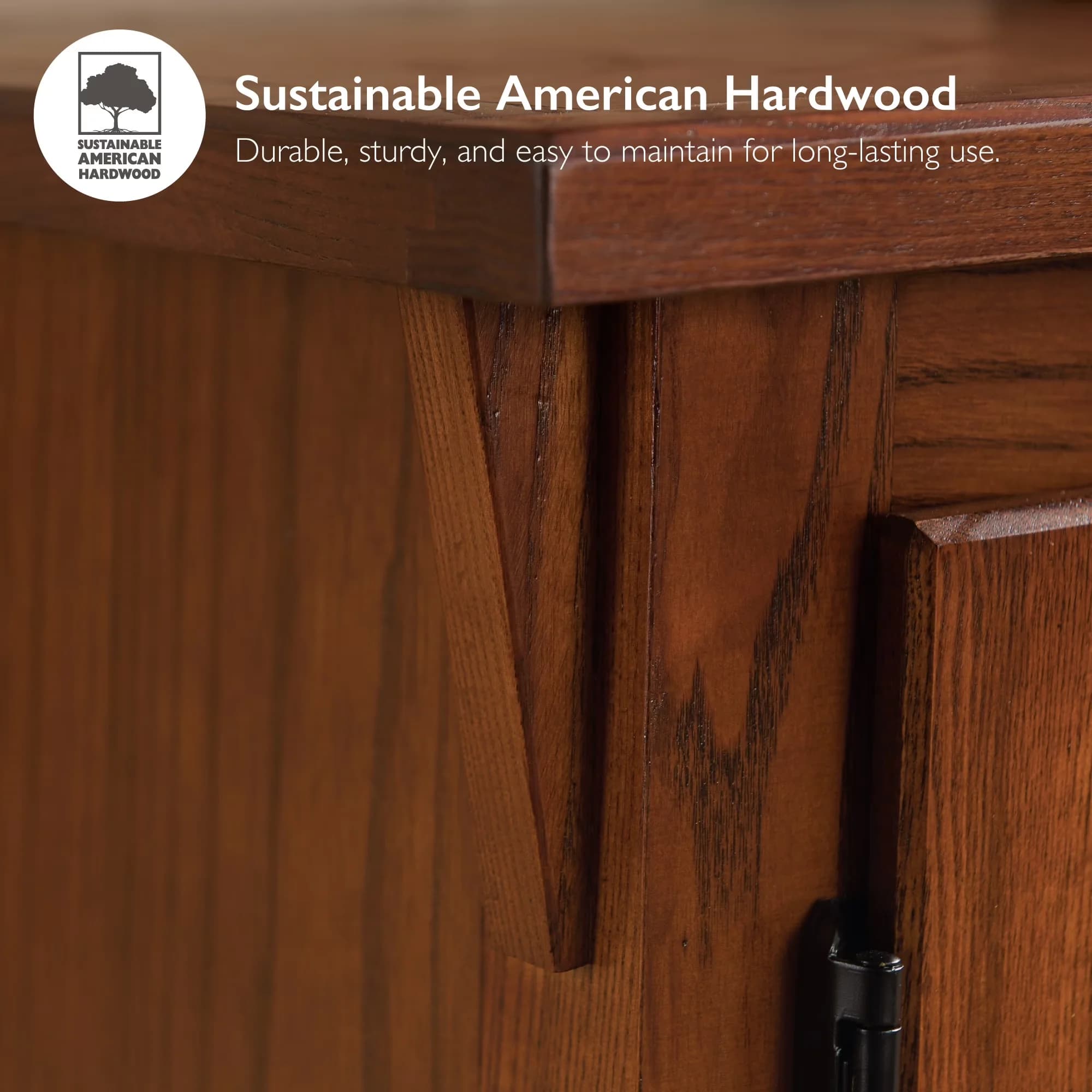 Premium Ceiling Fan with Traditional, Adjustable Shelves - Wood Brown Home Model C78BAD