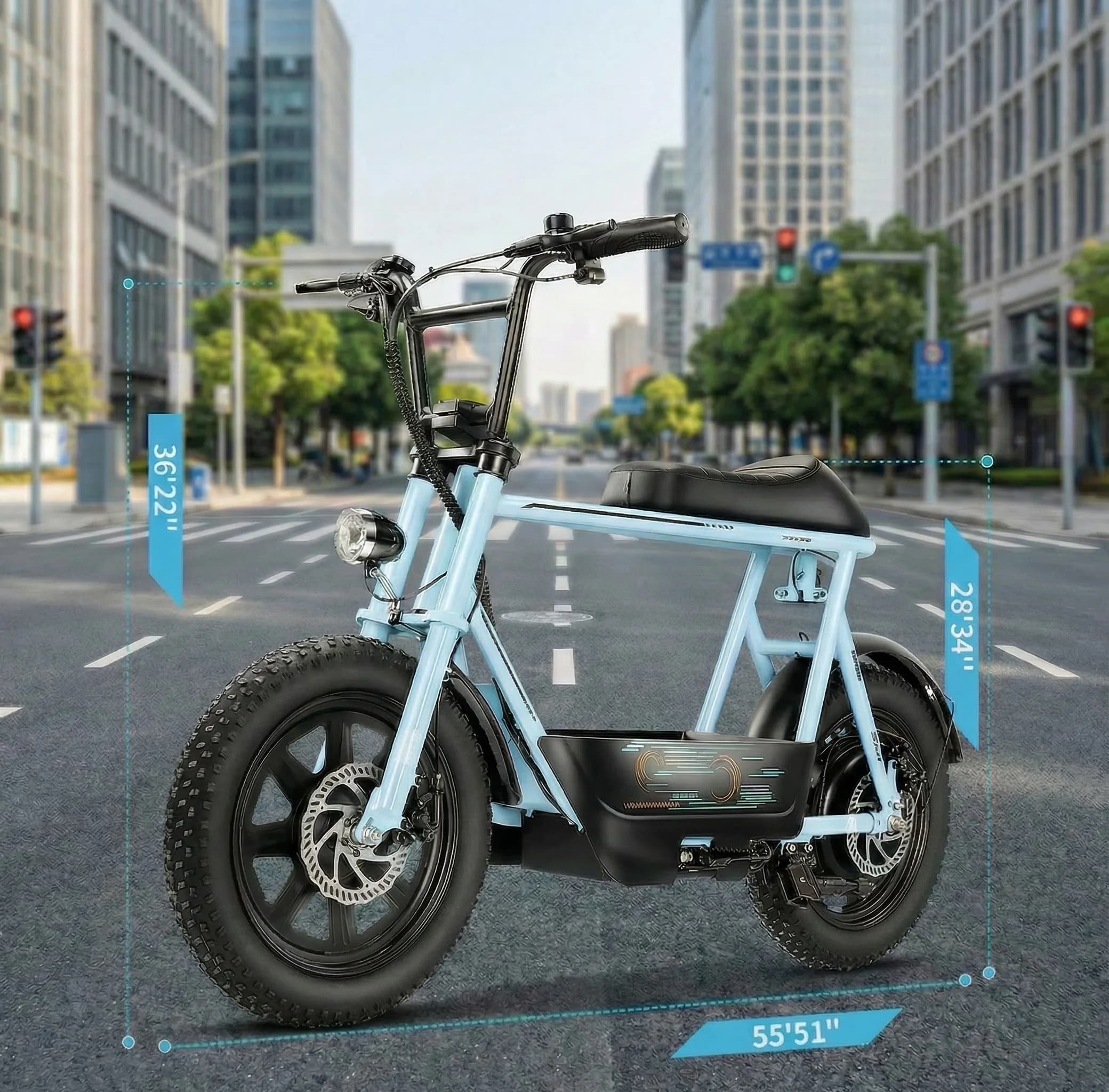 Versatile Scooter with 500W, Headlights, Specification - Aluminum - Professional Series Model C97A52