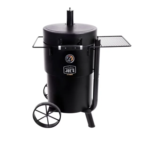 Smoker Professional with Bronco Drum, Material: Steel - Black Heavy Duty Steel Model E5873A