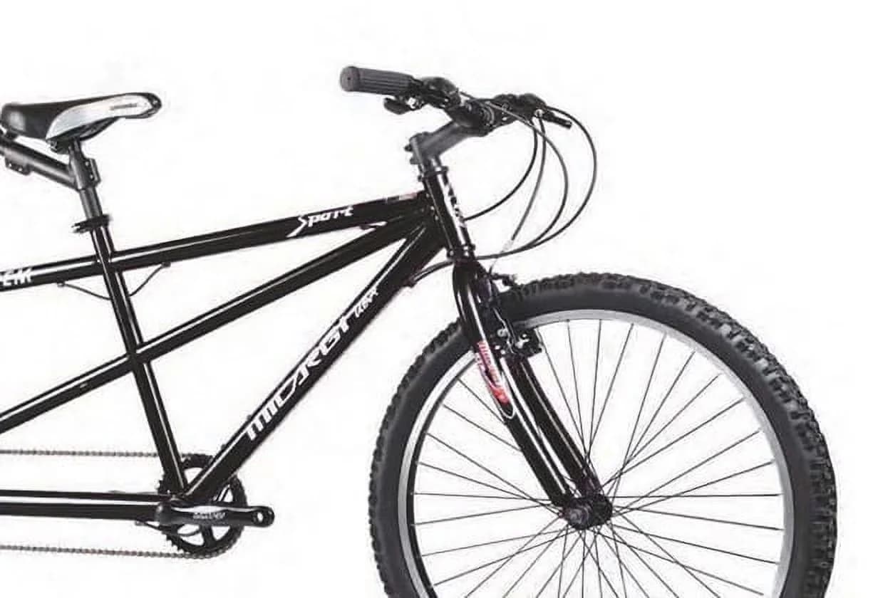 Efficient Cruiser Bike with Adjustable Seat Height, 26 In. Tandem Shimano 21 Speed Bicycle - Black Model 8B107B