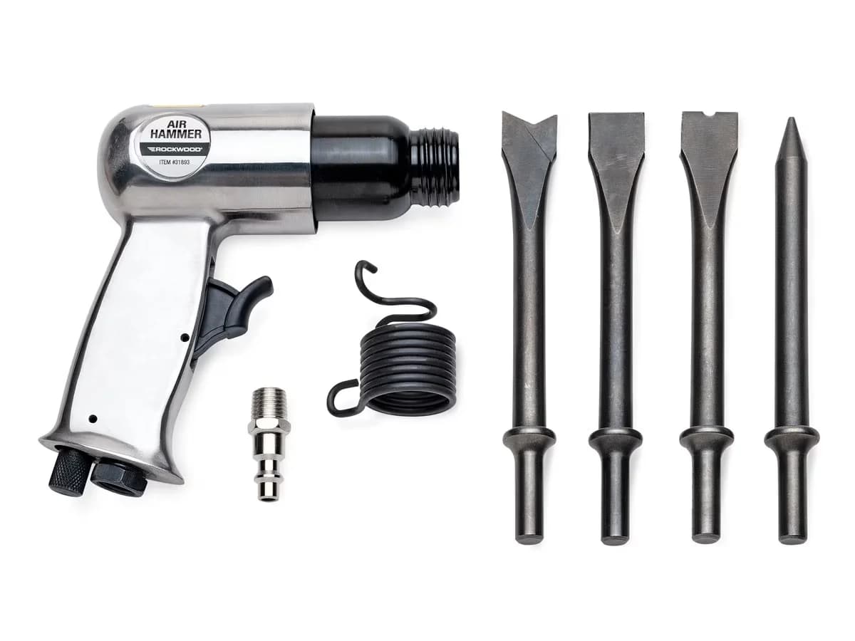 Versatile Drills Driver with Requires only 4CFM @ 90 PSI of air, High-Performance 4,500 Blows Per Minute, Air Hammer And Chisel Set -... Model 99132C
