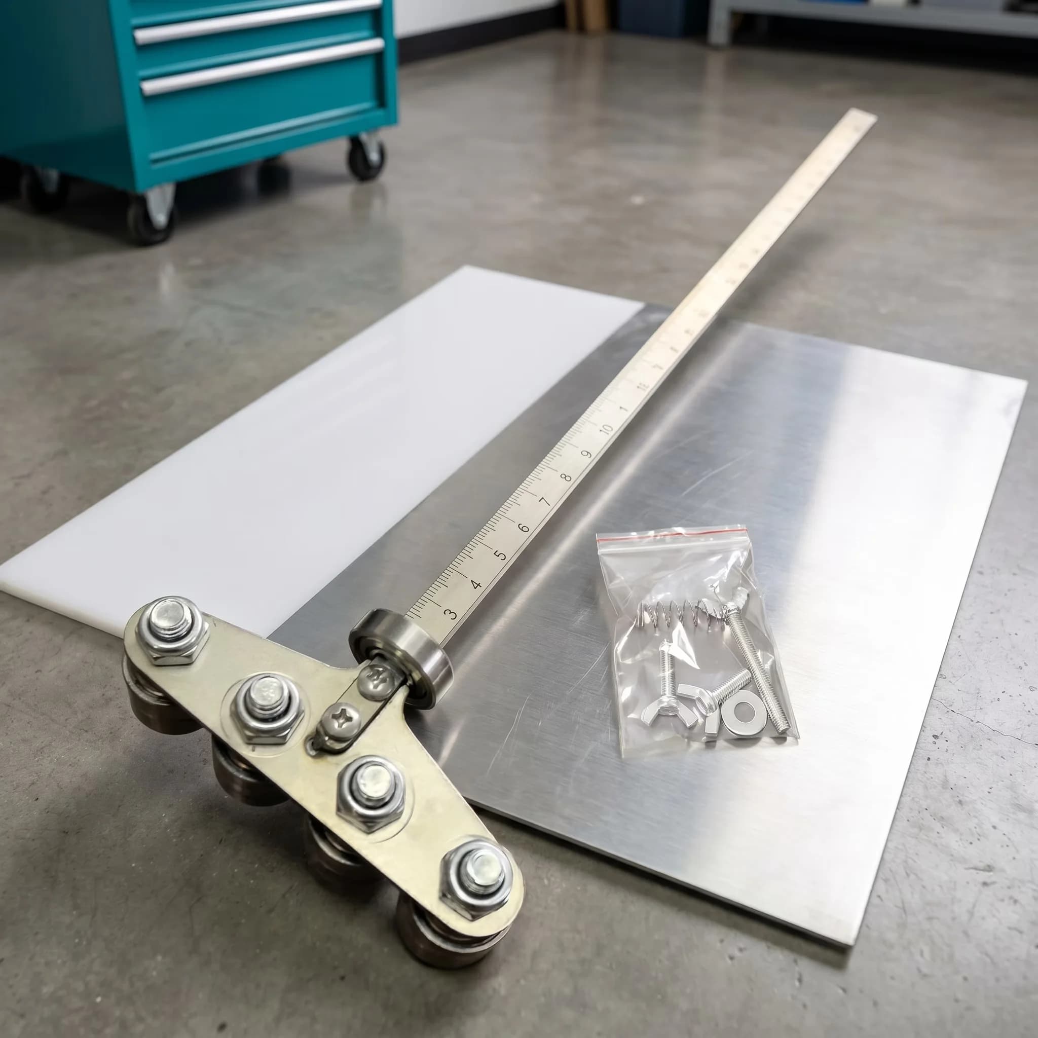 Stylish Power Saw with Adjustable, Positioning Calipers - Rustic Charm Model F34251