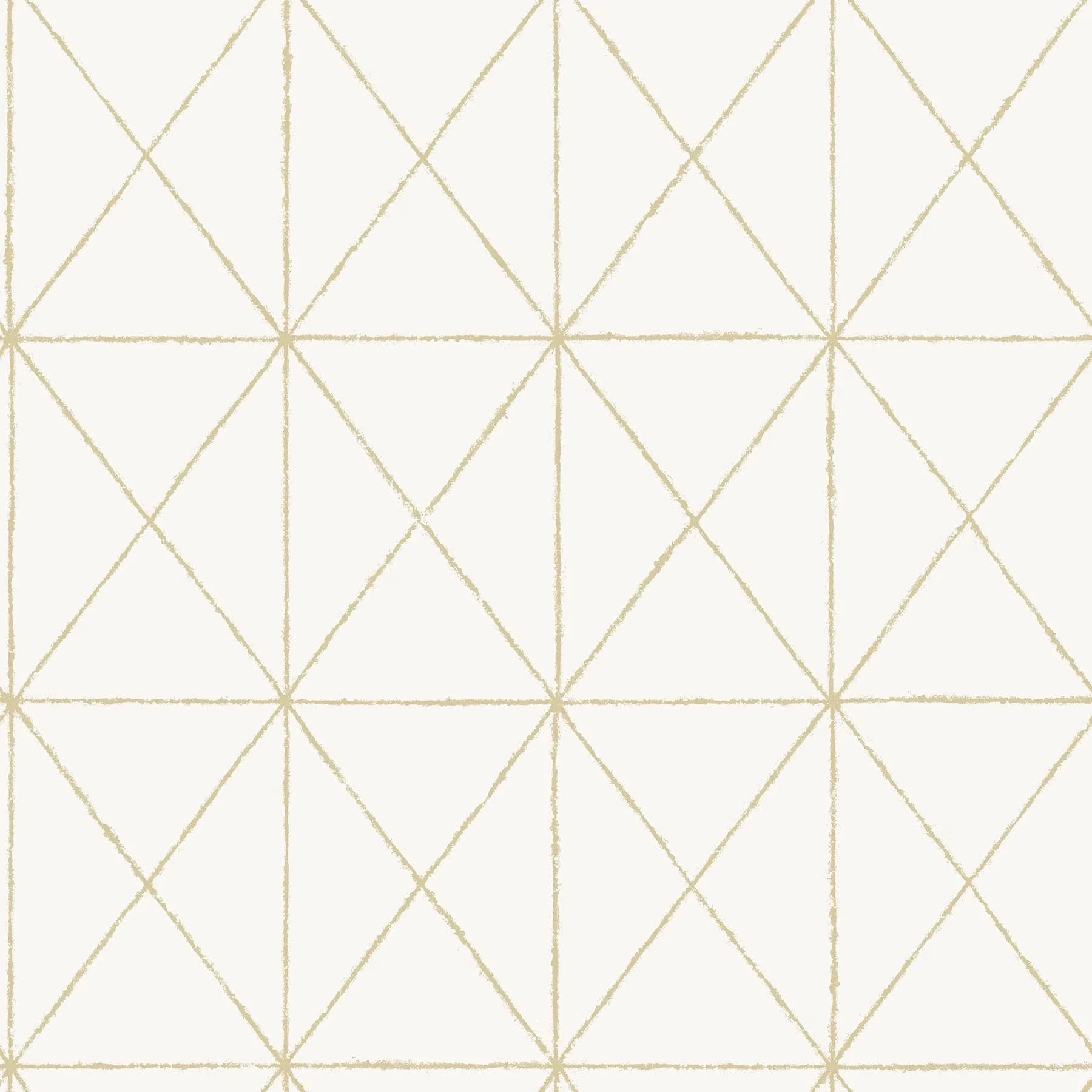 Compact Wallpaper with Removable, 30.75 sq. ft, Gold geometric peel and stick wallpaper - Vinyl Gold, White Model 5C2326