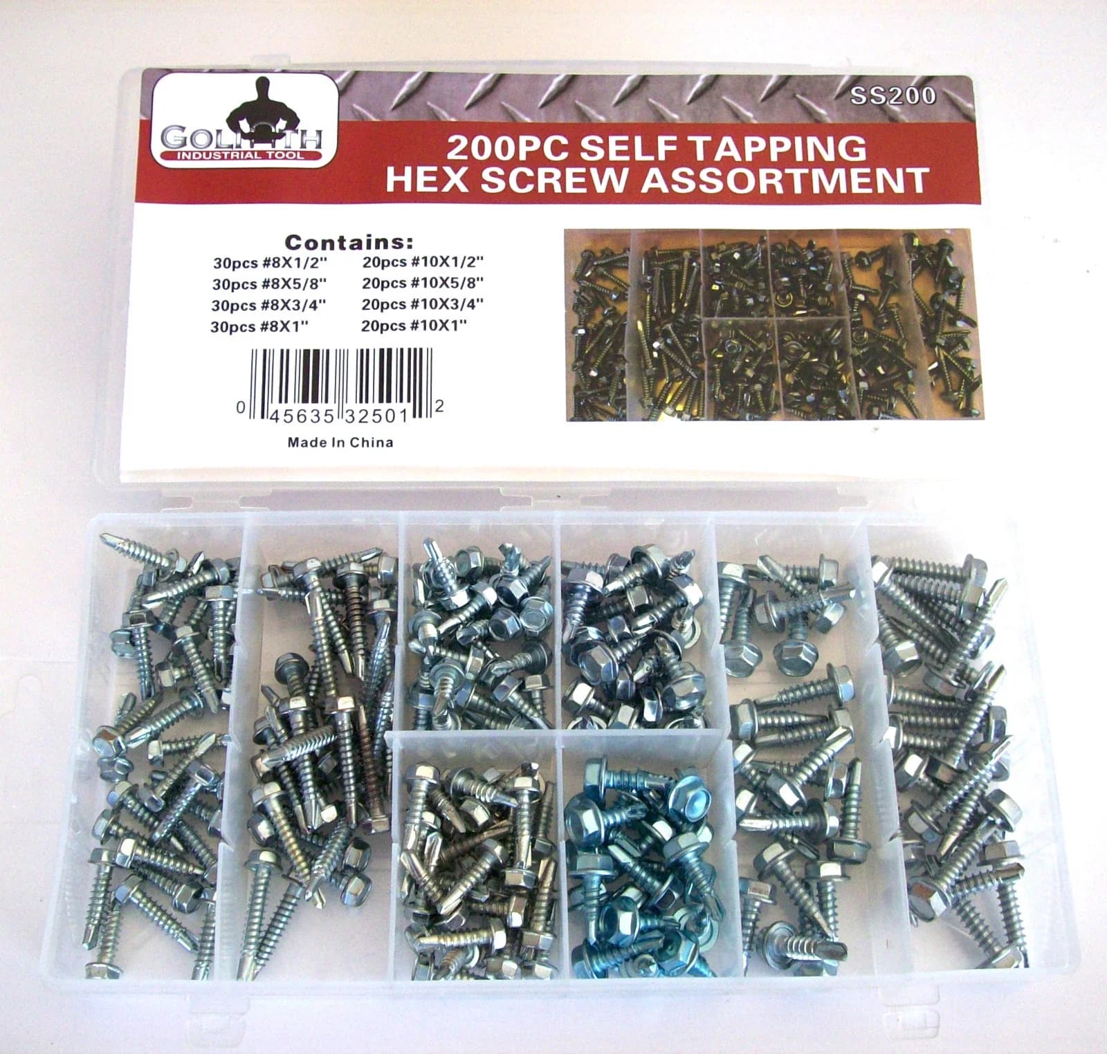 Fastener Compact - 200Pc - Industrial Grade Model CB8F5E