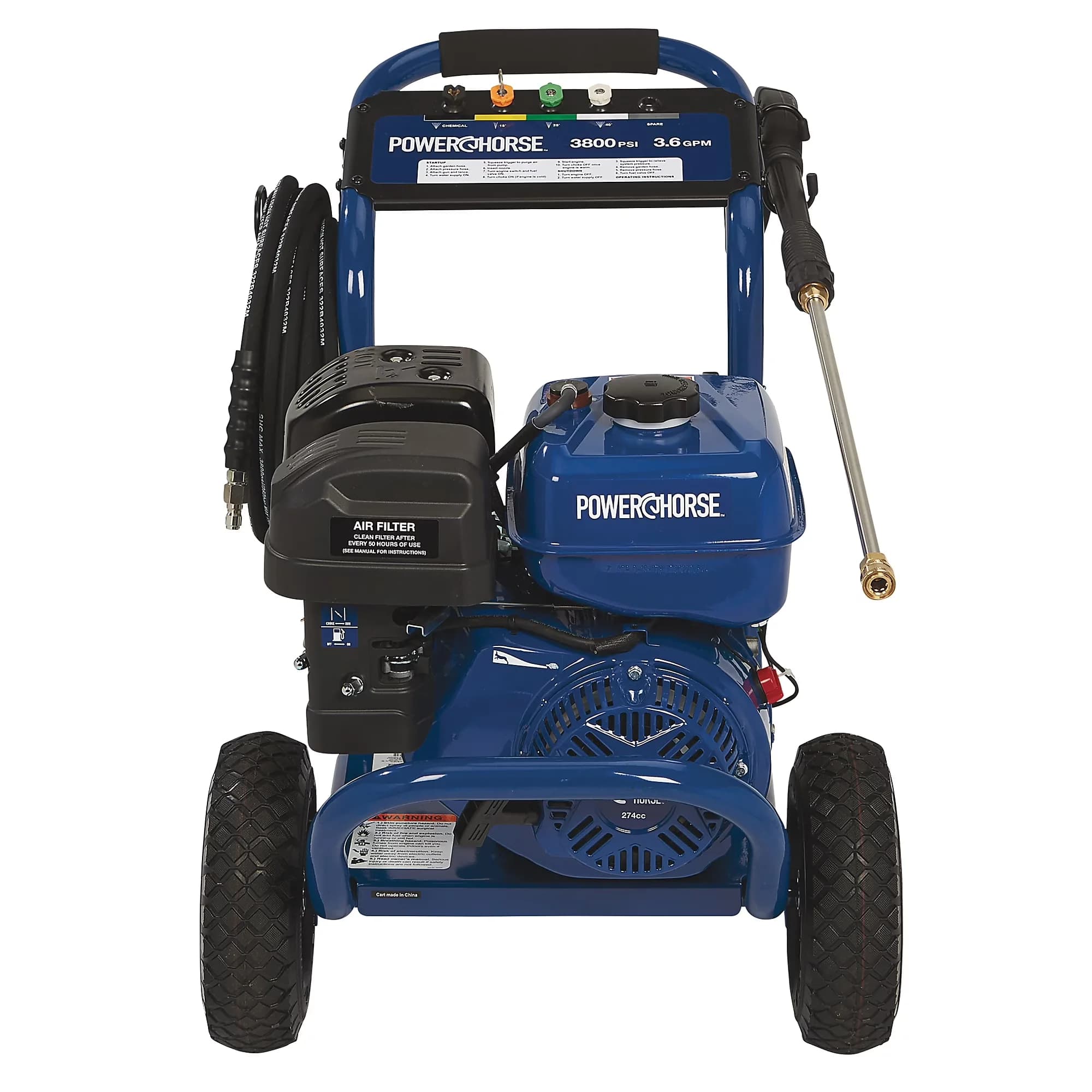 Pressure Washer Efficient with Quick Connect Tips, 3.6 GPM, Gas Cold Water - Model 01C856