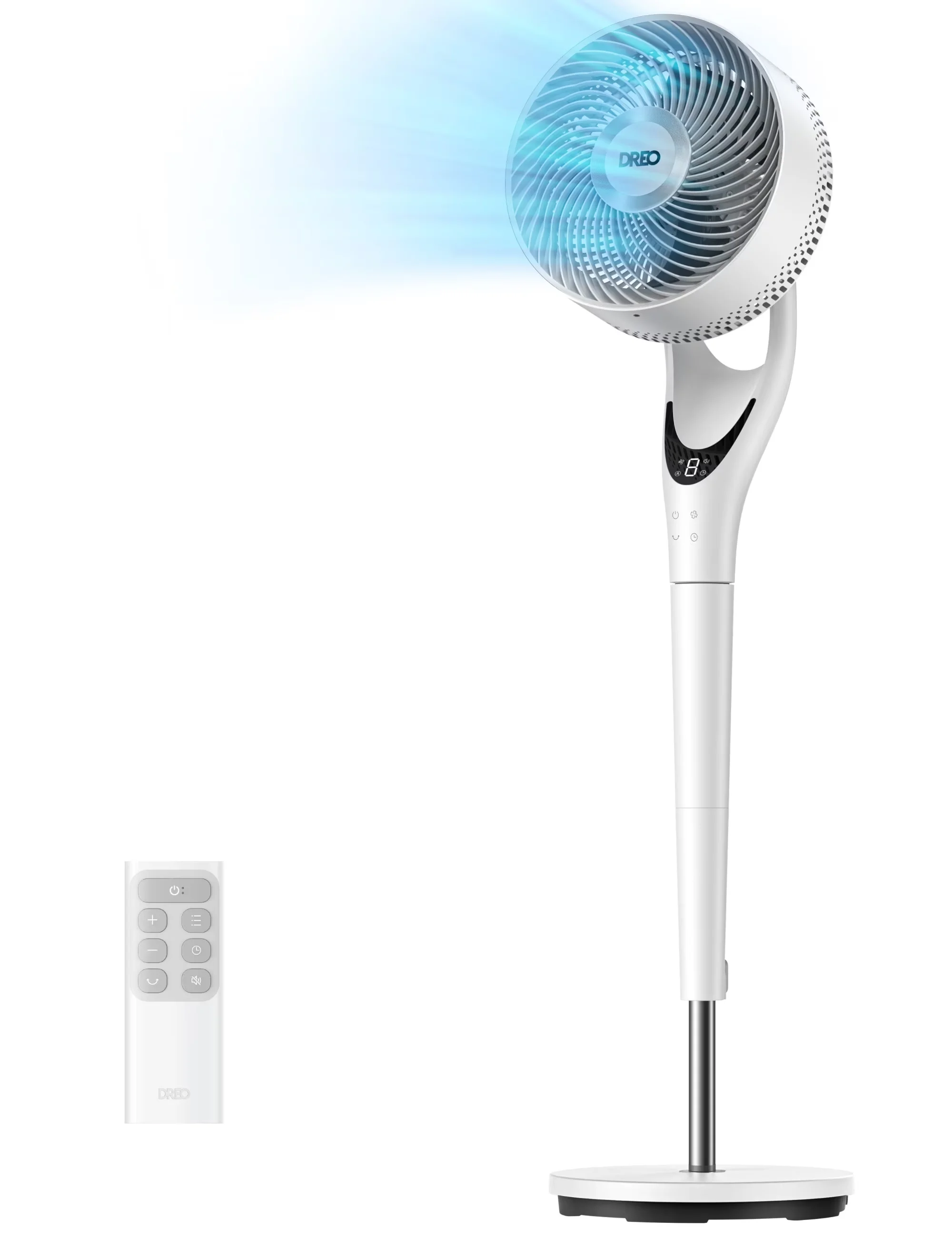 Fans In Cooling Durable with Led Display, 9 speeds & 3 modes - Metal And Plastic Model 22C1D7