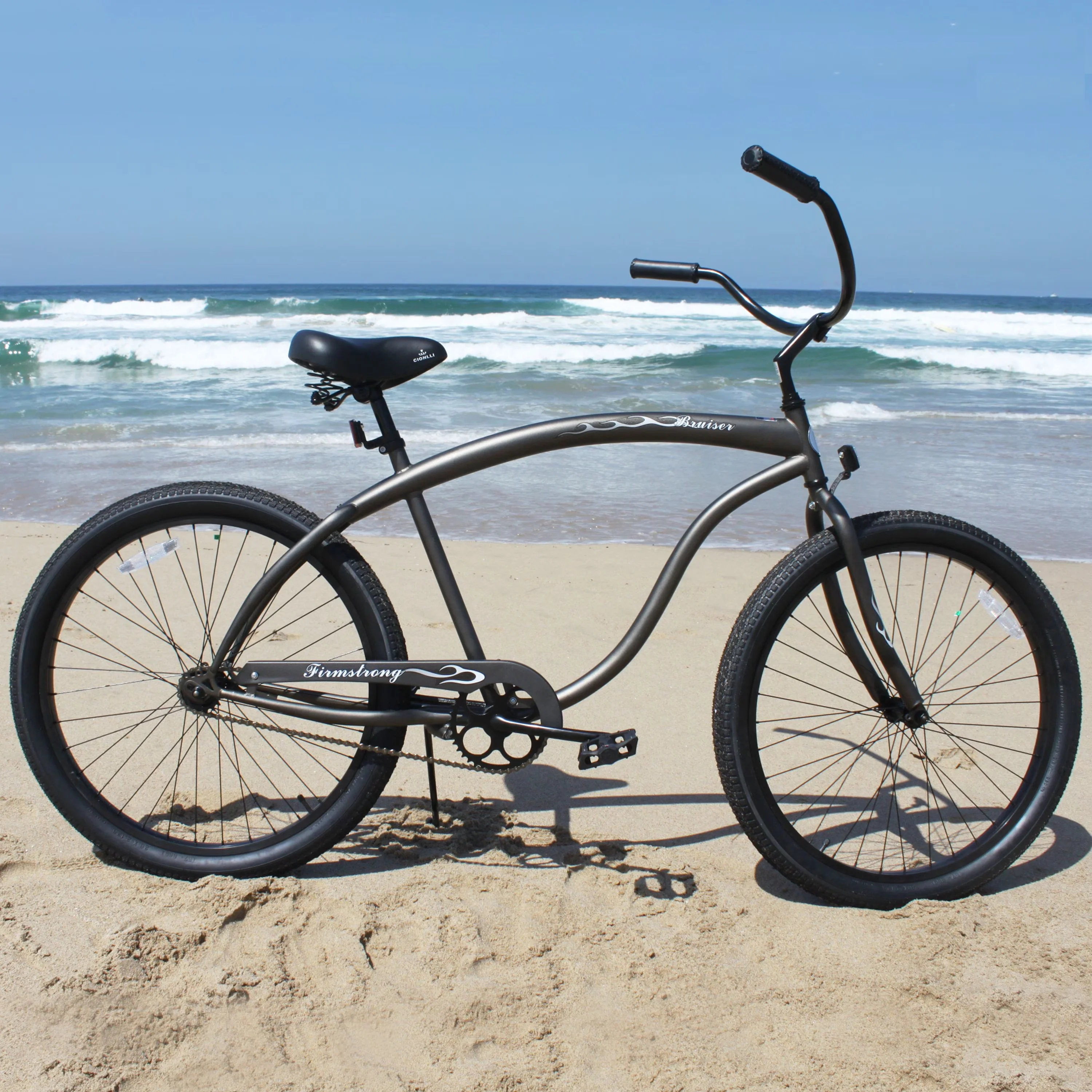 Professional Cruiser Bike with Lightweight, Bruiser, Men's - Gray - Commercial Quality Model 6F1915