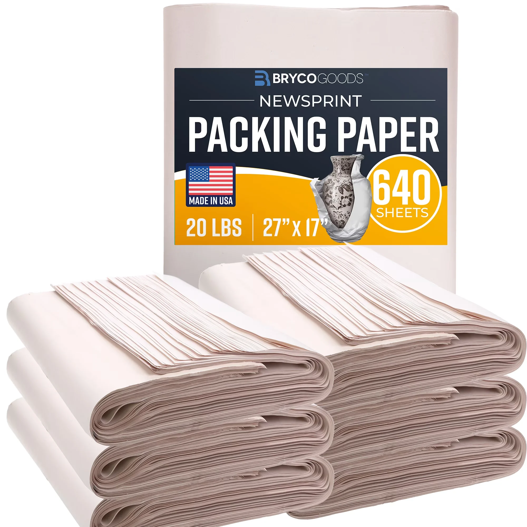 Reliable Moving with Packing Paper Sheets - Paper White - Sleek Profile Model B2CAE8