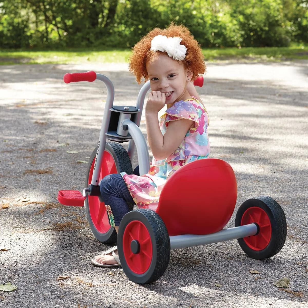 Professional Kids Bike with Adjustable Seat, Red/Silver, Smooth Rider Lowrider Trike - Red Model 340568