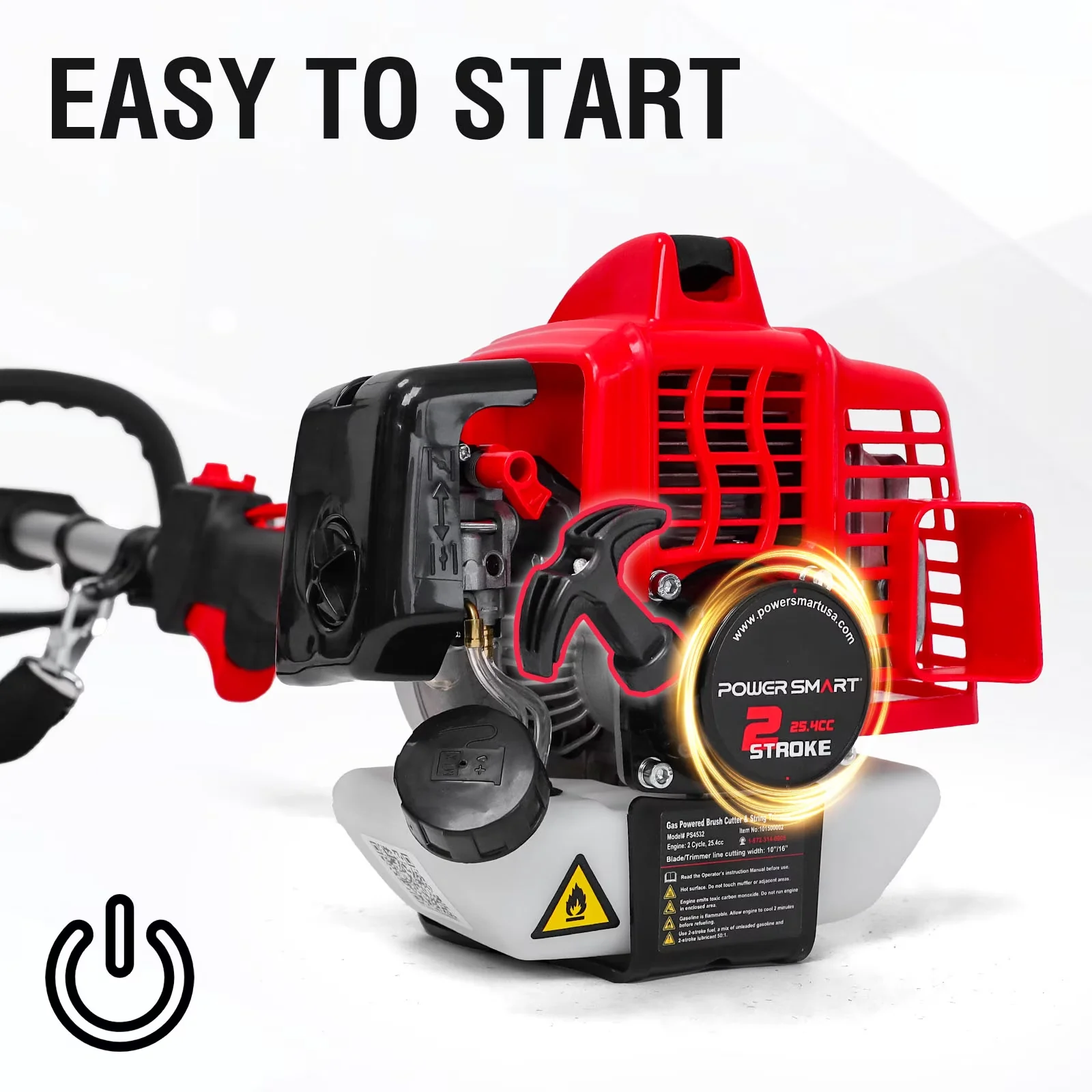 Efficient String Trimmer with Ergonomic Design, Weed Wacker and Weed eaters - Model 65FCED