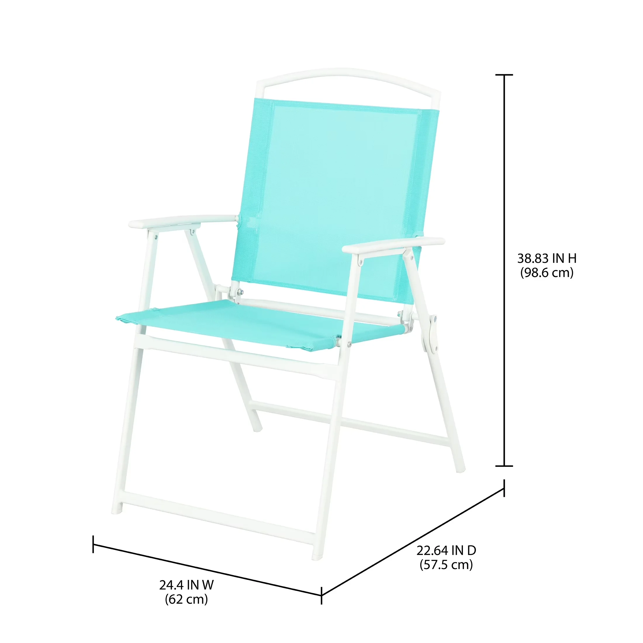 Modern Patio Dining Set with Rust Resistant, Weather-Resistant - Blue Steel Model 84505C