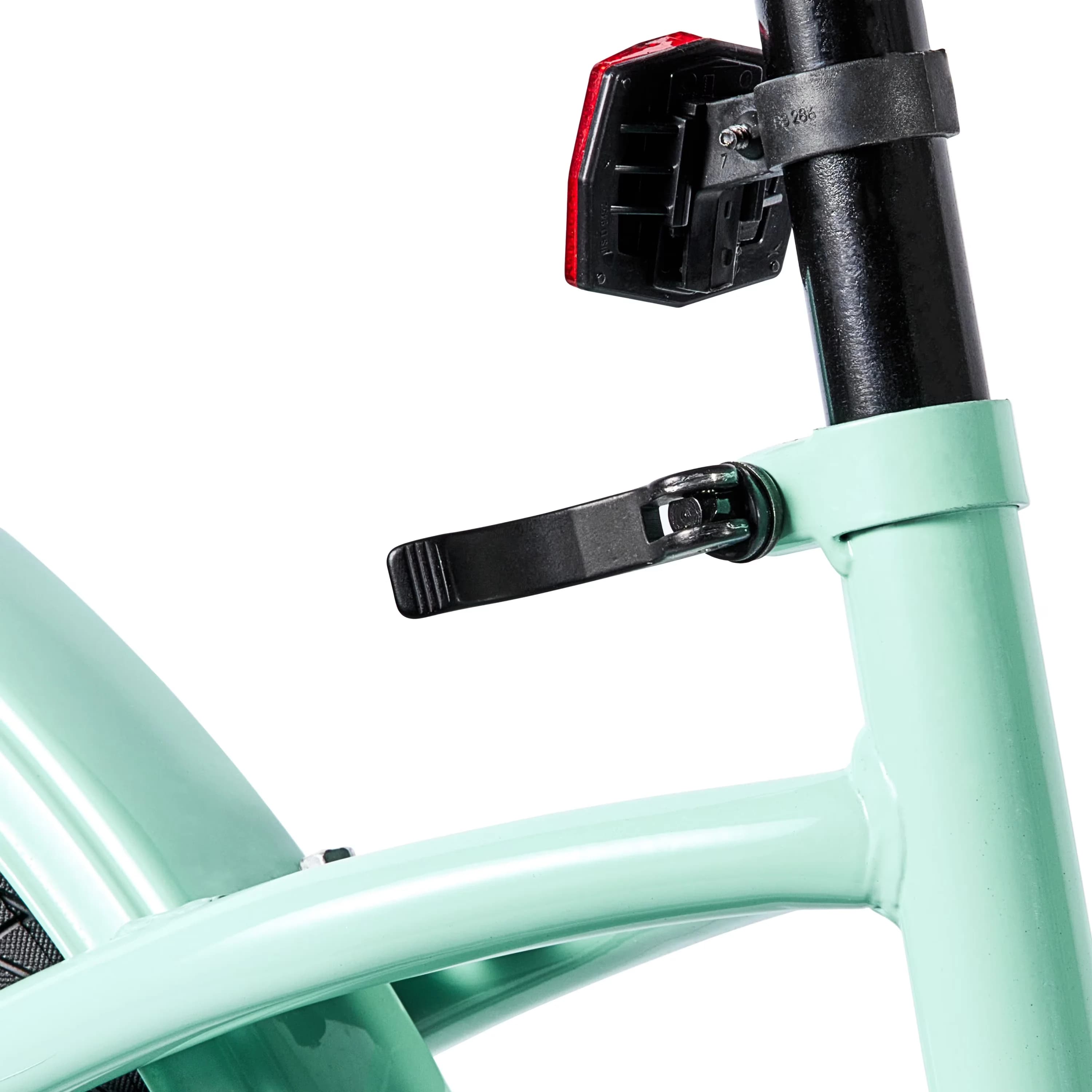 Stylish Cruiser Bike with Adjustable Seat Height, Fits Riders 4'6" - Green Model 649F54