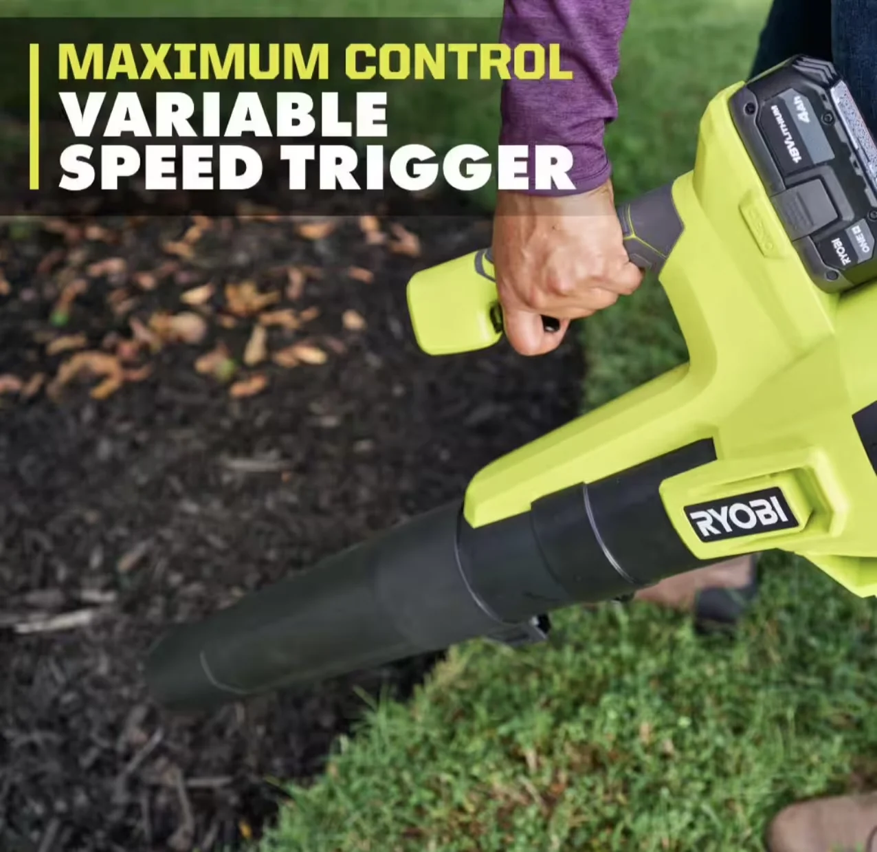 Leaf Blower Innovative with Battery, 18V, ONE+ 18V 100 MPH 350 CFM - Rustic Charm Model D21C87