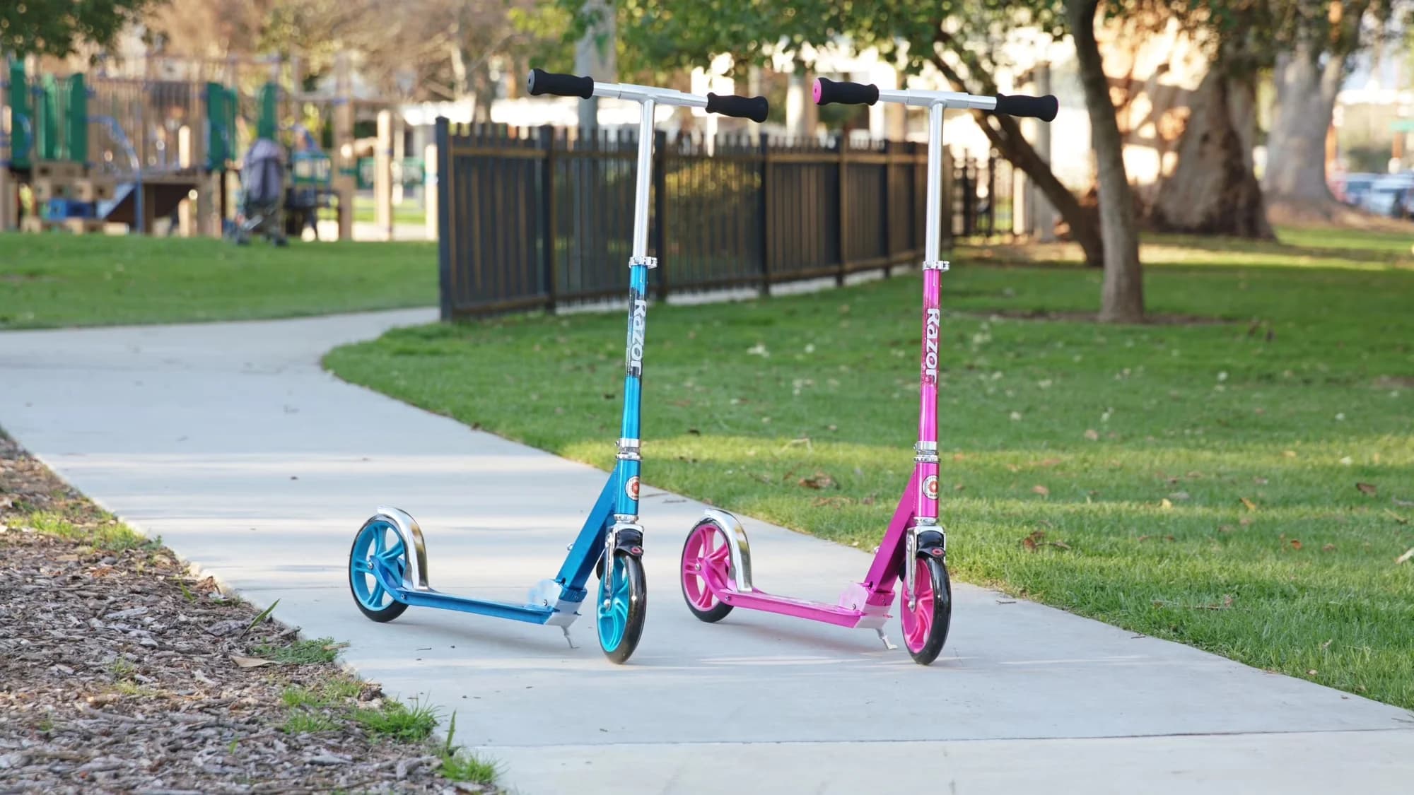Sleek Scooter with Portable, Lightweight, Foldable - Pink Aluminum Kick Model 165586