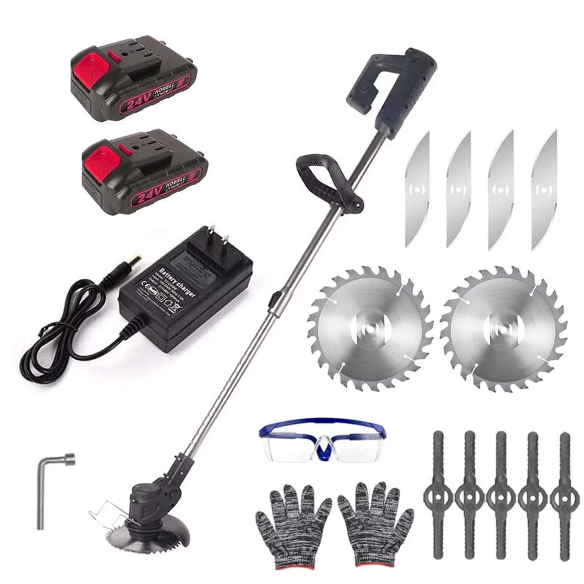 Essential String Trimmer with Battery, 24V, Attachment Capable - Professional Series Model ED5227