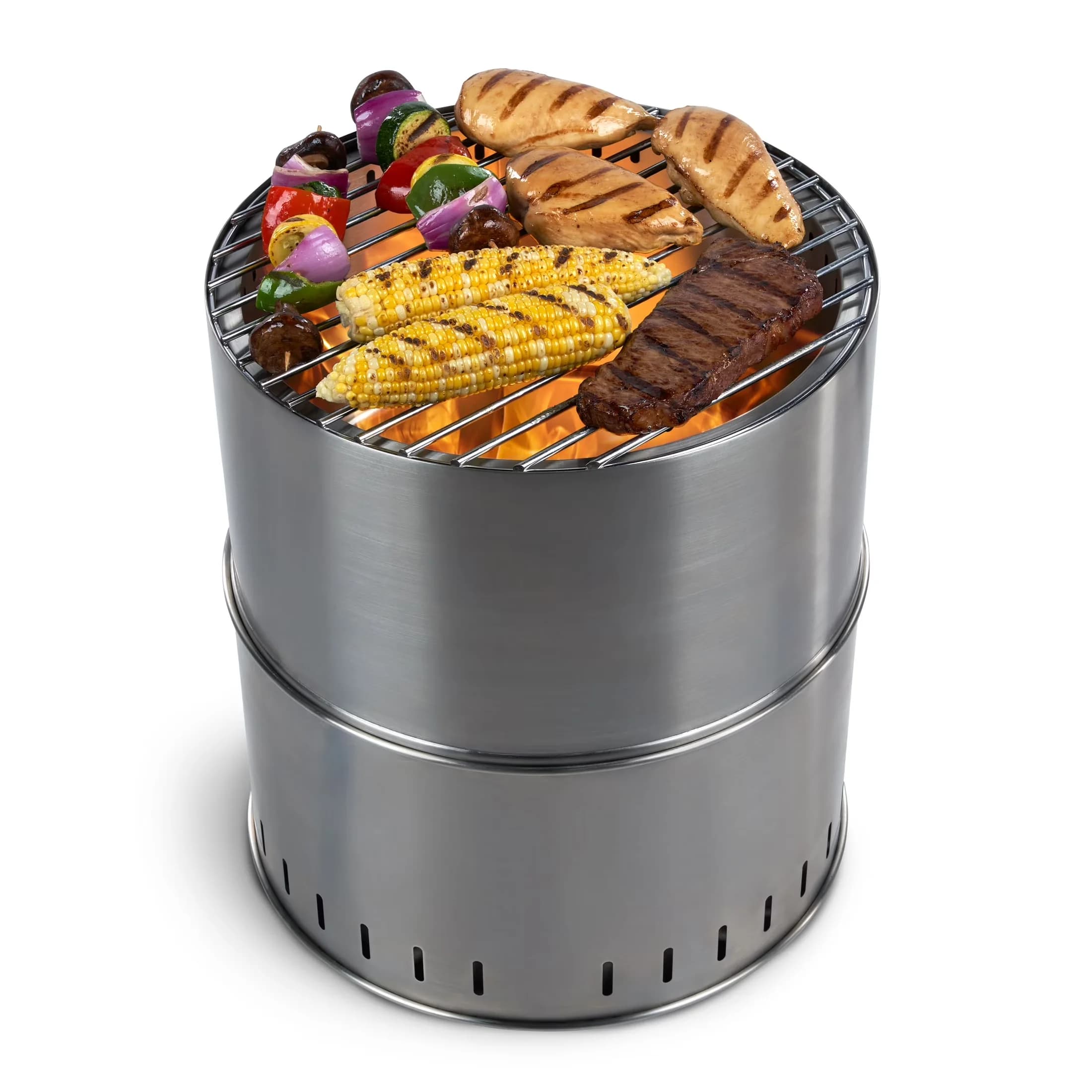 Outdoor Heating Durable with Rust Resistant, Carry Bag - Stainless Steel 15.3" DIA x 17.2" H Model 8B6A0F