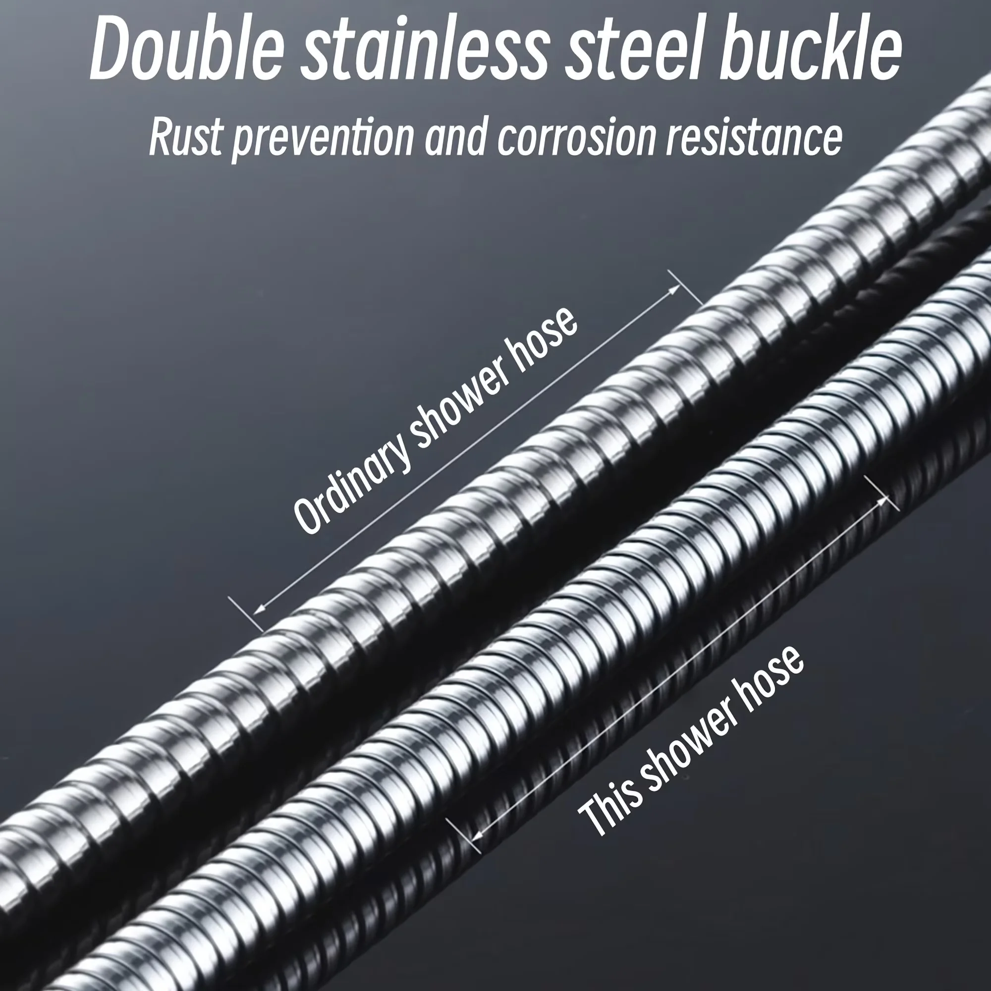 Reliable Shower Head with Non-Skid, Humidity Resistant - Silver Stainless Steel Model DC2280