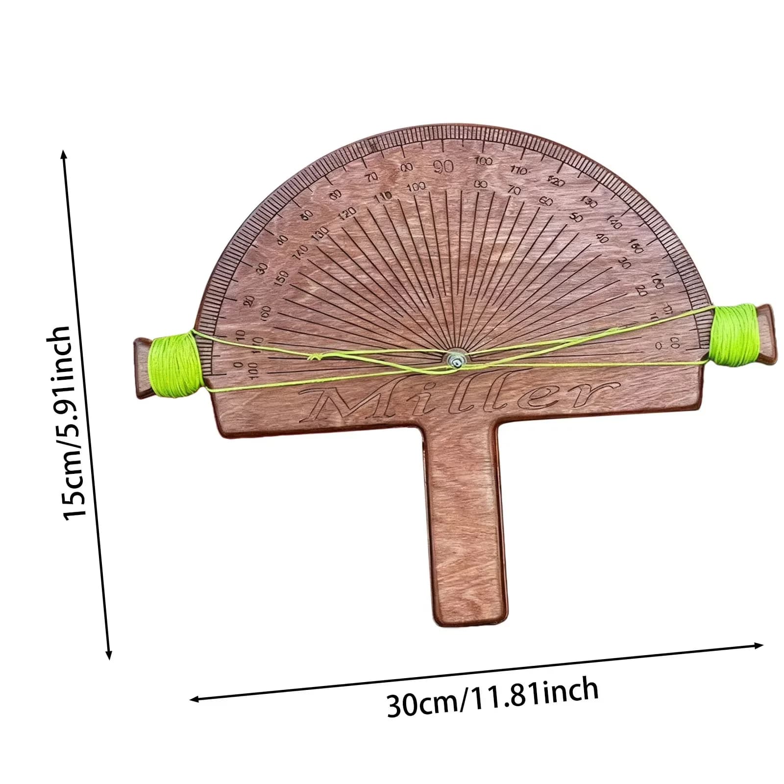 Quality Measuring Layout with Accurate Measurement, Adjustable, Durable - Brown Wood Model F6CAC7