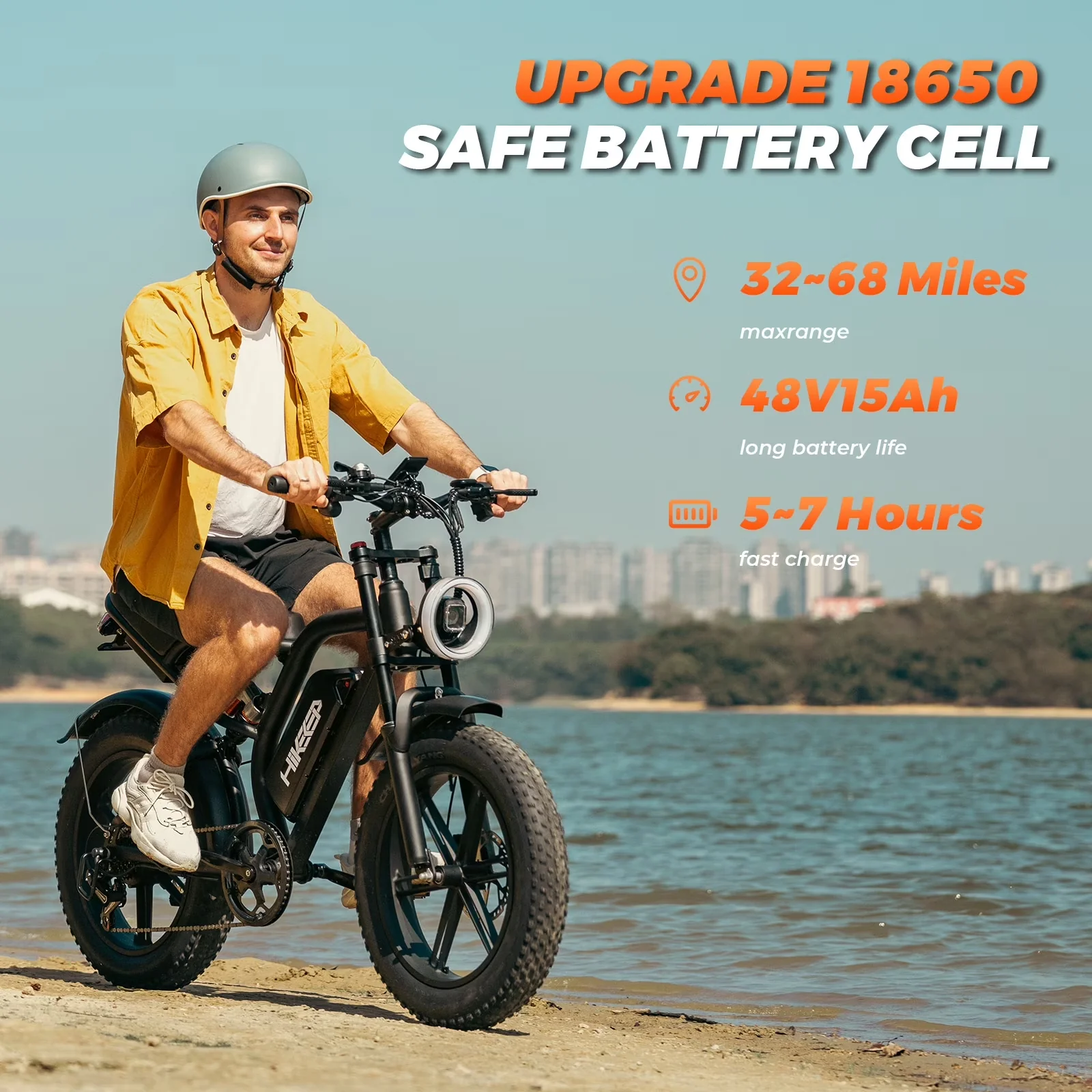 Classic Electric Bike with Battery, 1500W, 48V - Durable Build Model 28DDBE