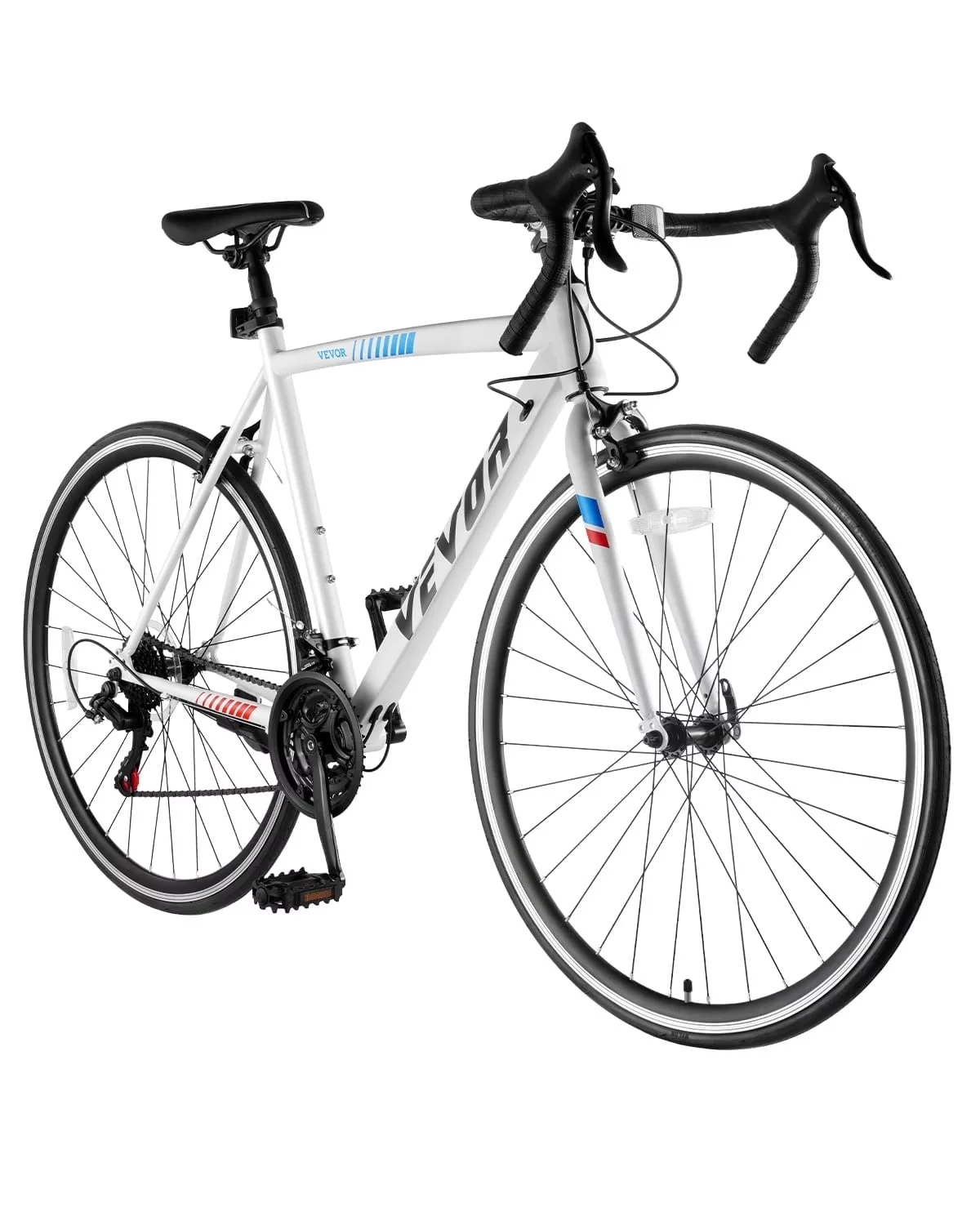 Innovative Road Bike with Foldable, 700C Wheels Racing, Carbon Steel Frame - White Model 65F8FB