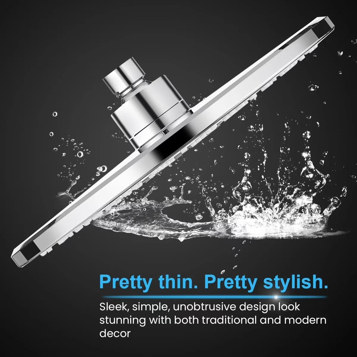 Stylish Bathroom Renovation with Easy To Install, Luxury Modern Chrome Plated - Abs+ Premium Chrome Silver Model 1ADCC2