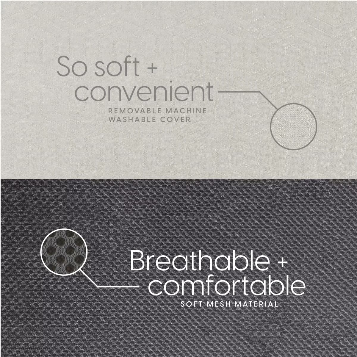 Mattresses Accessory Classic with (78"x58"x4"), a Washable Cover, 4-inch Twin Tri Folding Foam Mattress - Memory Foam Model A70A86
