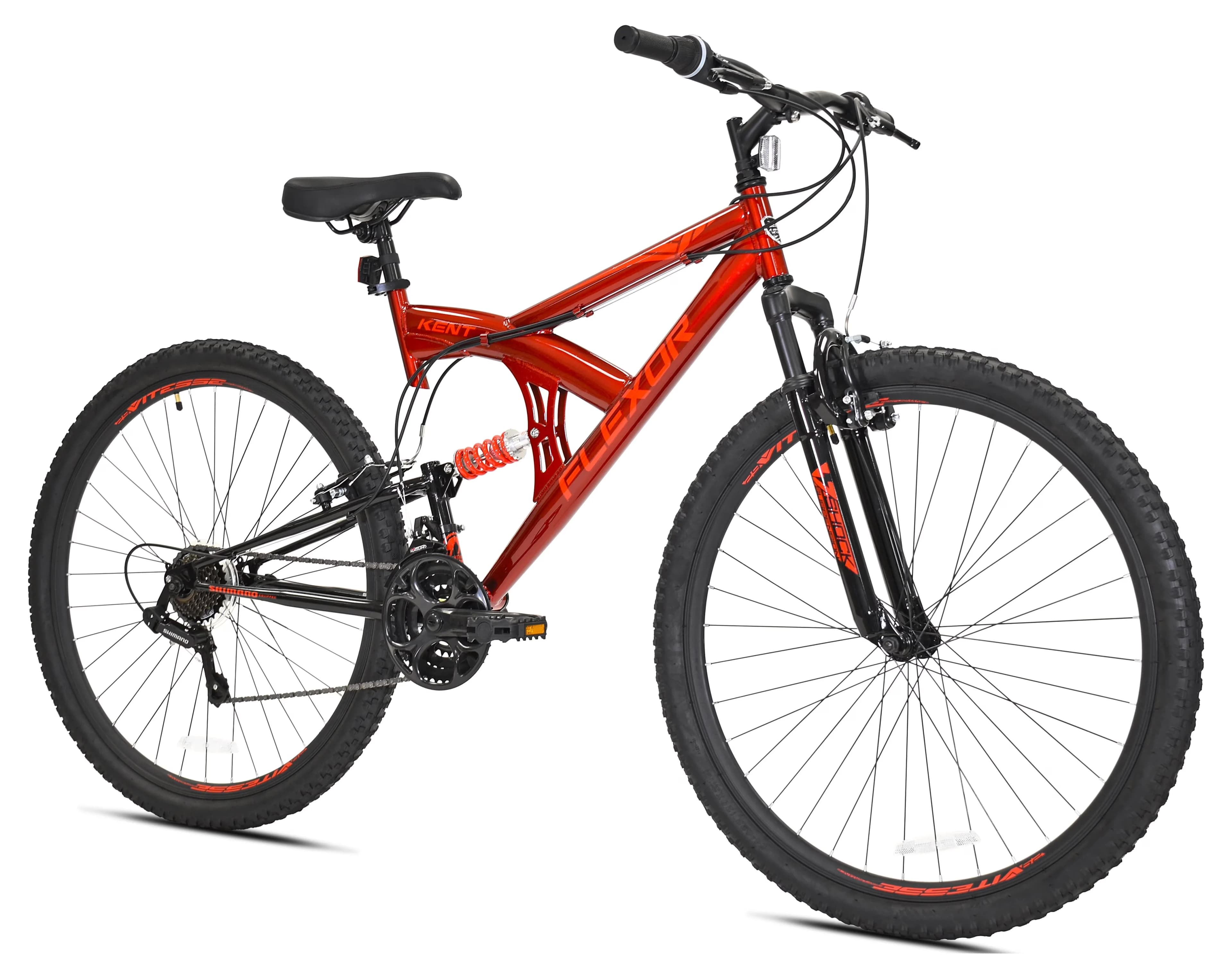 Mountain Bike Versatile with Adjustable Seat Height, Lightweight, Front & Rear Linear Side Pull Brakes - Red Model 70654C