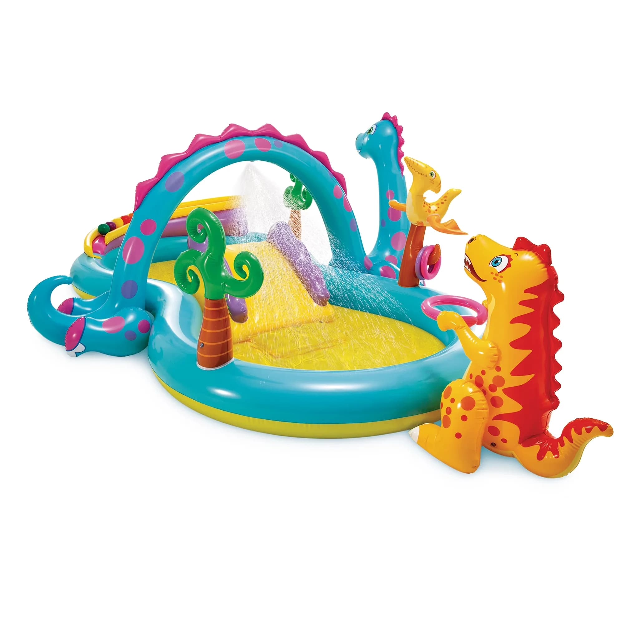 Inflatable Pool Premium with Puncture Resistant, Age Grade: 3+ years, Maximum Weight Capacity: 178 lbs - Multicolor Model 225D8A