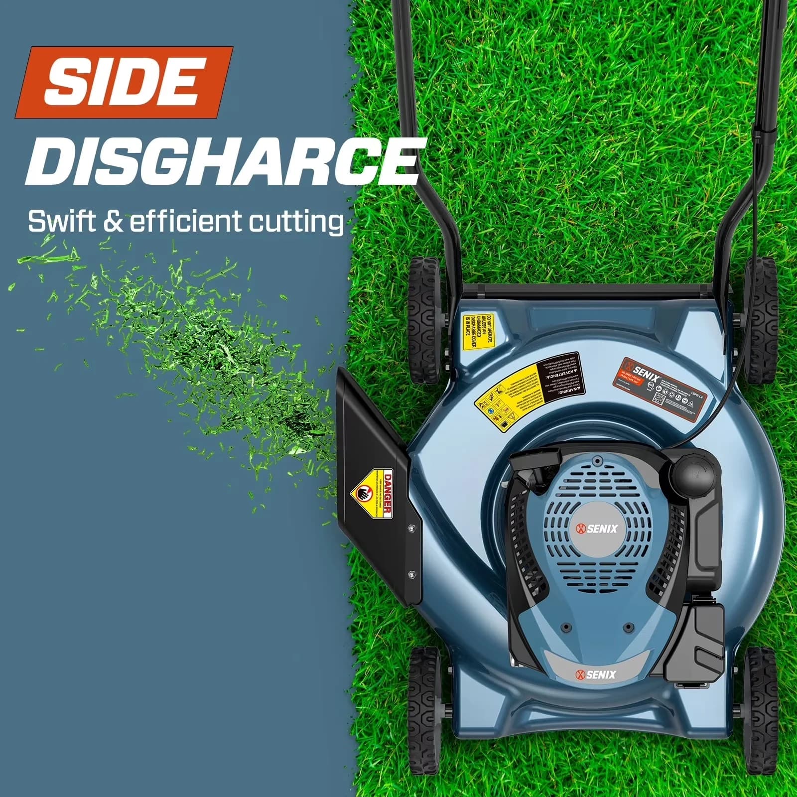 Push Mower Quality with Adjustable Cutting Height, 5-Position Height Adjustment - Model C6F211