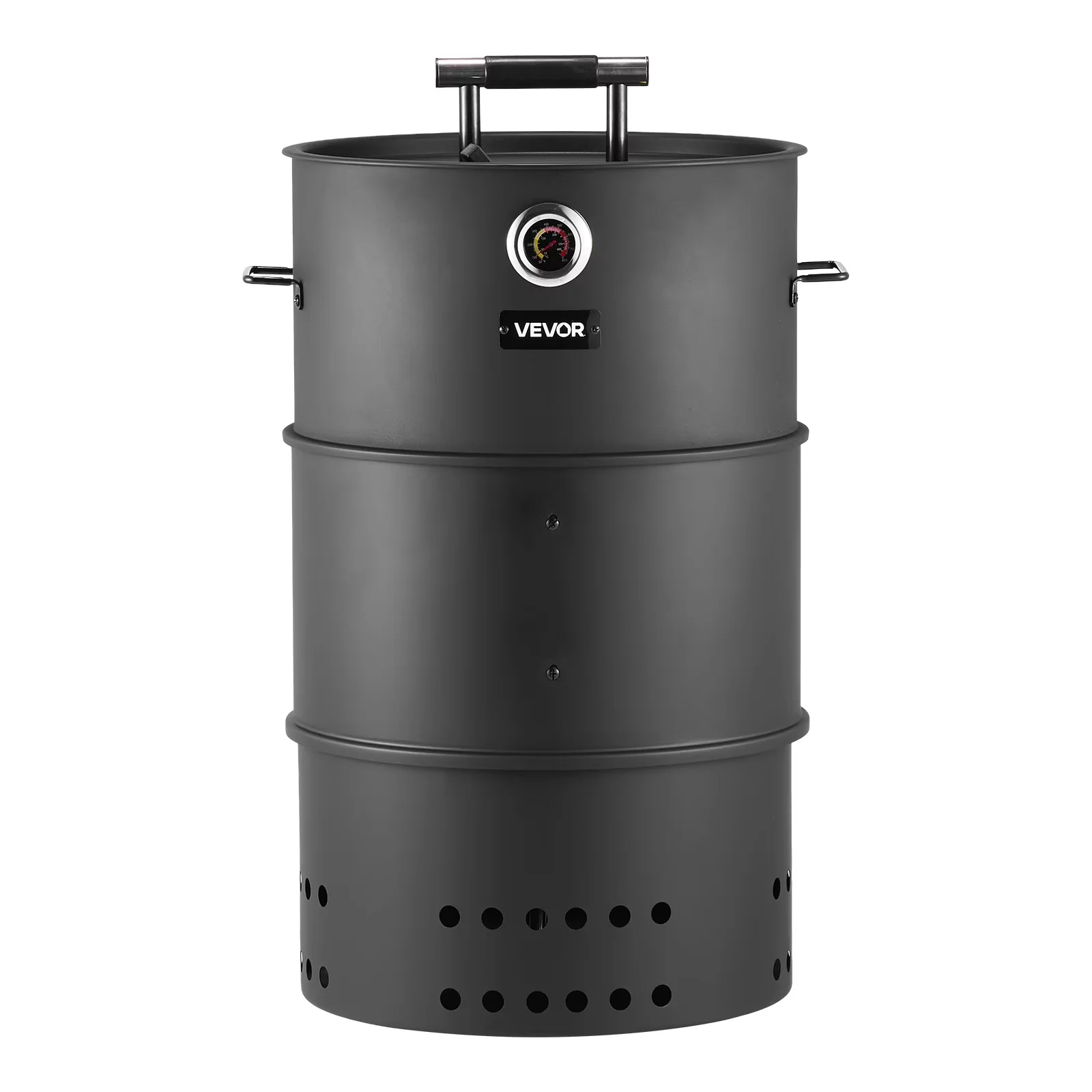 Reliable Smoker with 18.5" Barrel Charcoal BBQ, Charcoal Grill - Stainless Steel for Party, Patio Model 2DDA0E