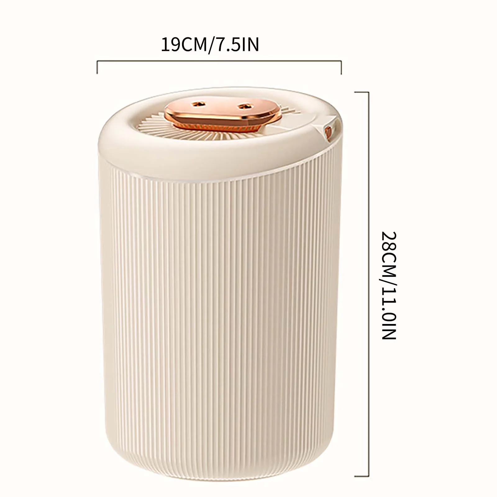 Essential Humidifier with LED, Automatic Shut-Off, 4.5L Large Capacity - Beige for Home Model 3D9FD7