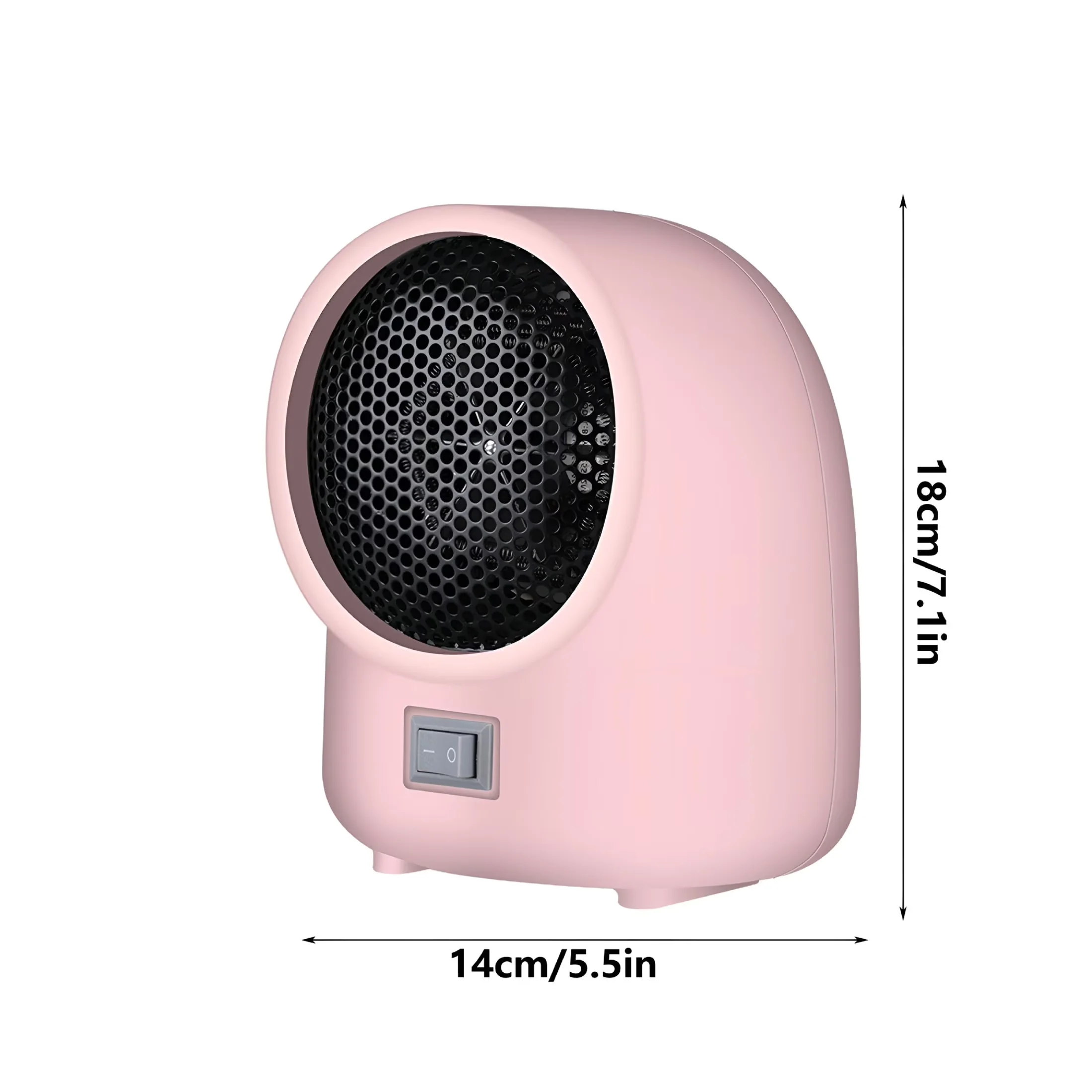Stylish Portable And Electric Space Heater with Adjustable, 2026 New Rechargeable Heaters - Pink for Camping, Home Model E00B37
