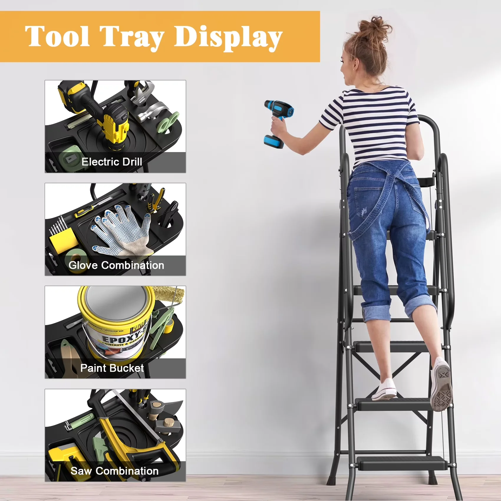 Stylish Building Material with Collapsible, Stain Resistant - Steel 66" x 21" x 43" Model 503ACF