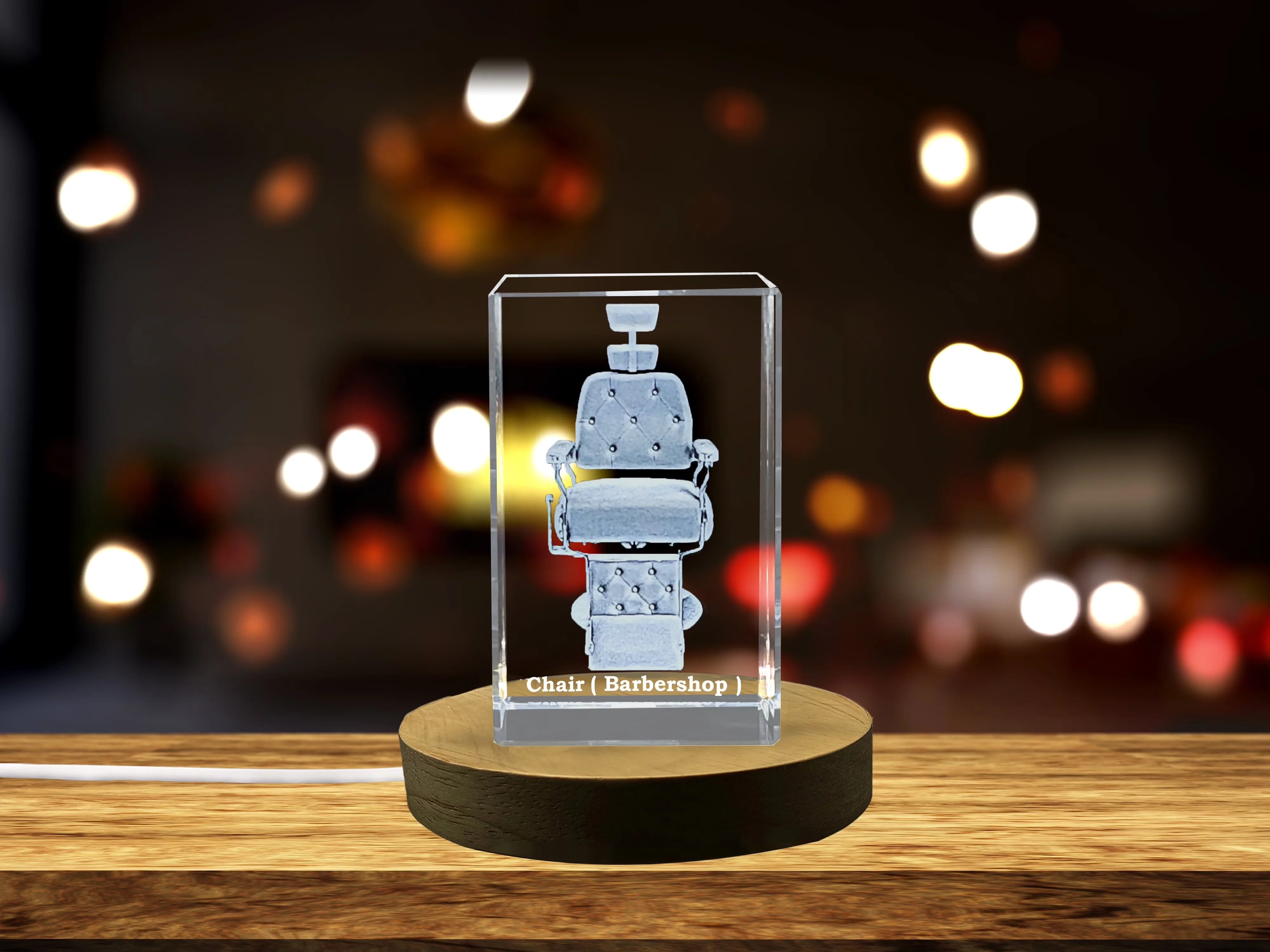 Table Lamp Versatile with LED, Medium - 3 x 3.5 x 3 inches - Clear Crystal Model 430701