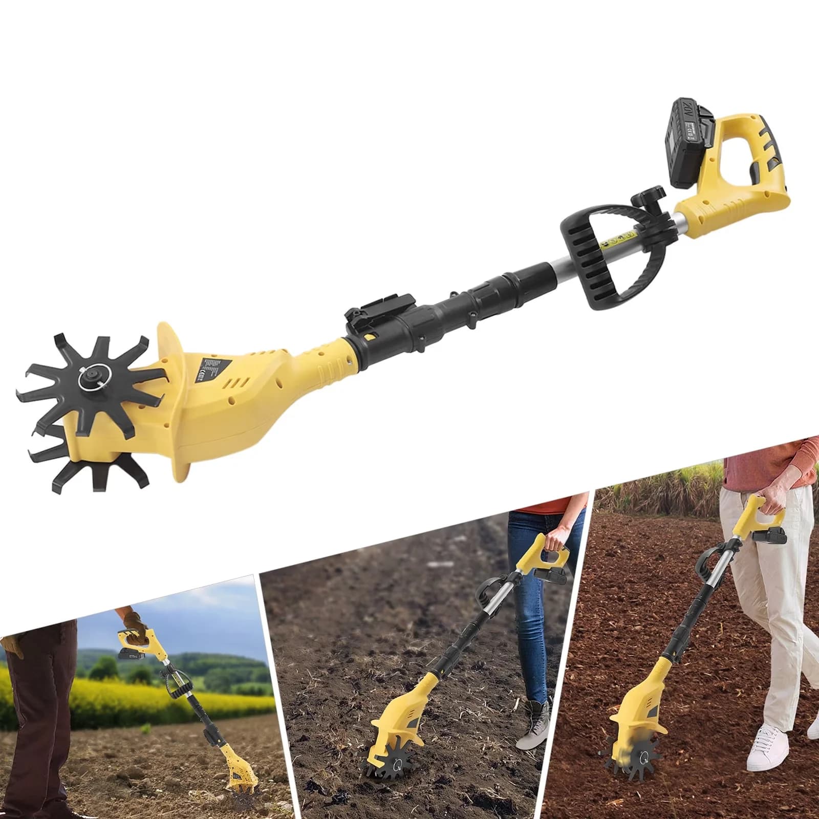 Quality Trillers Cultivator with Garden Tiller for Multiple Applications - Model D42249