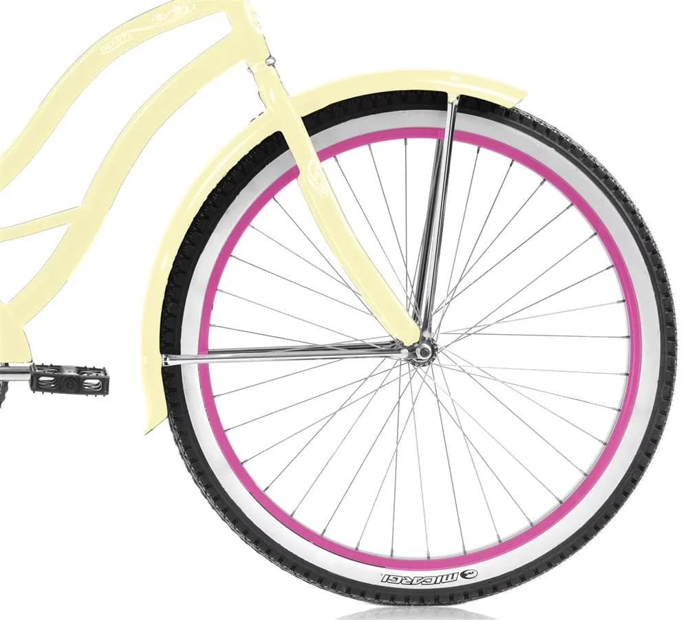 Versatile Cruiser Bike with Tahiti Beach Coaster Brake Bicycle, 26in - Yellow Model 6B57E7