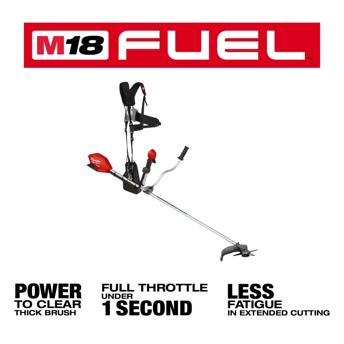 Compact String Trimmer with Brushless, Tool M18 FUEL Brush Cutter - Black Model 9F04AD