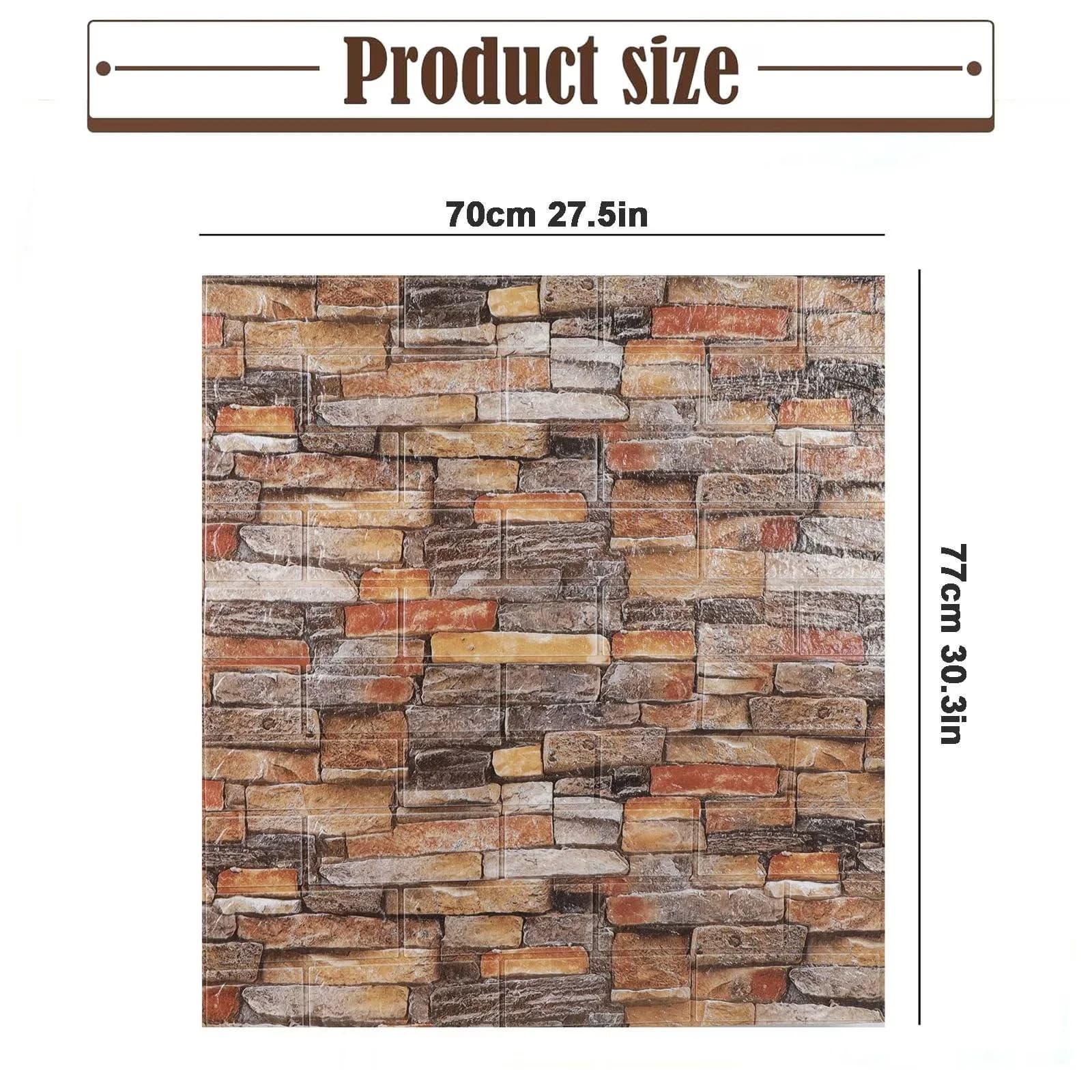 Classic Wallpaper Wall Decals Wall Covering with Stain Resistant, Peel & Stick Self-Adhesive Tile Sticker - Plastic E Model 545455